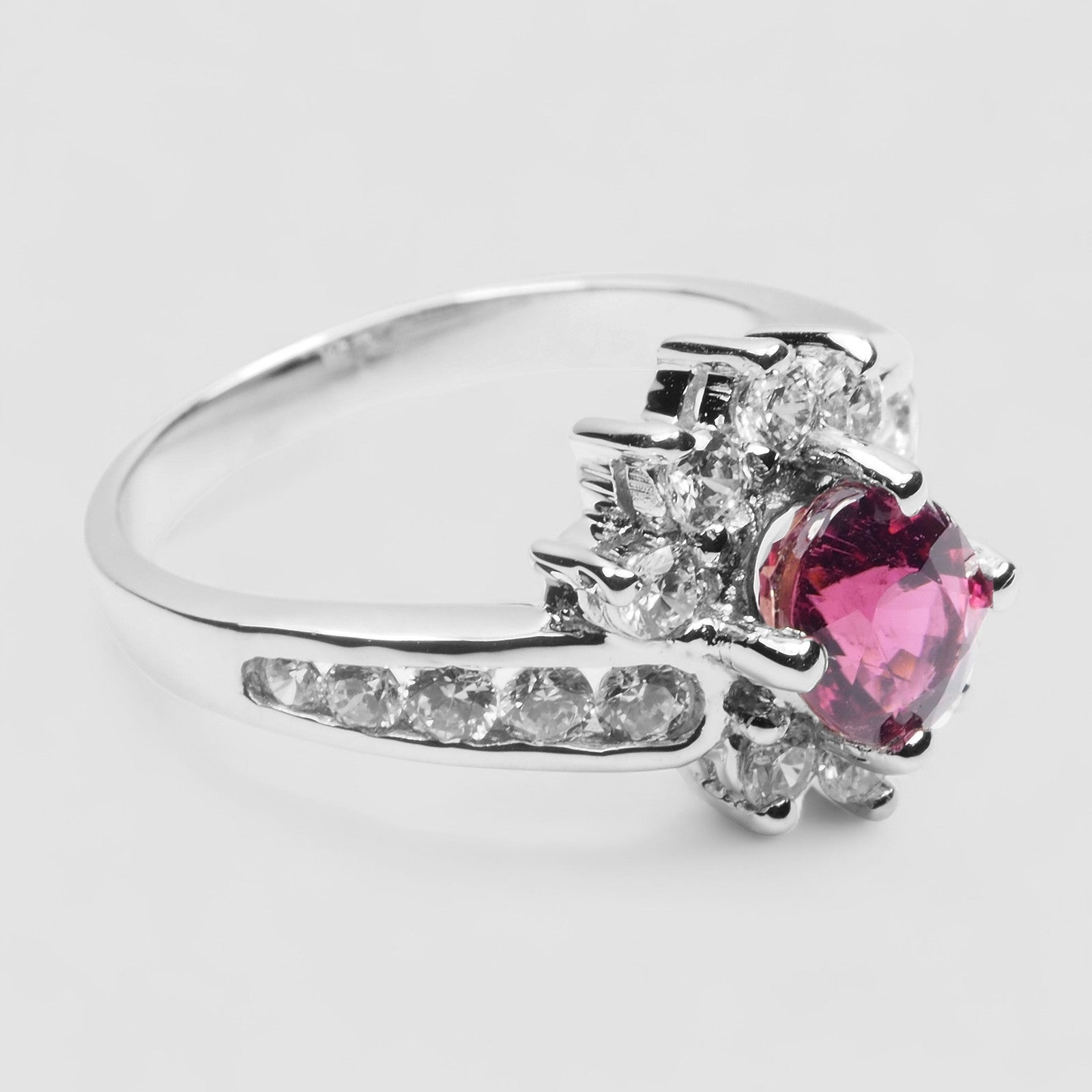 Pink Tourmaline 925 Sterling Silver Ring