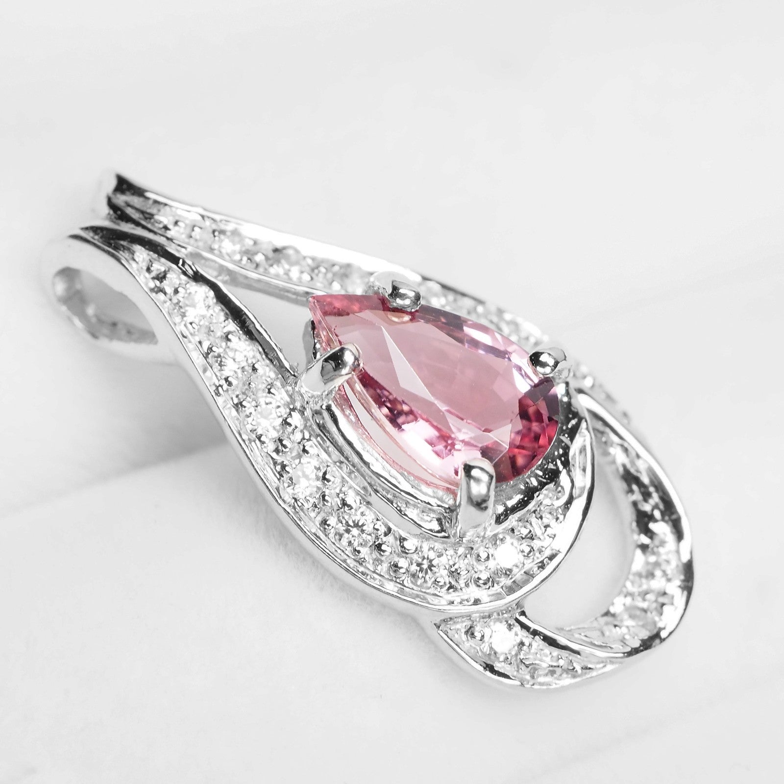 Pink Tourmaline 925 Sterling Silver Pendants