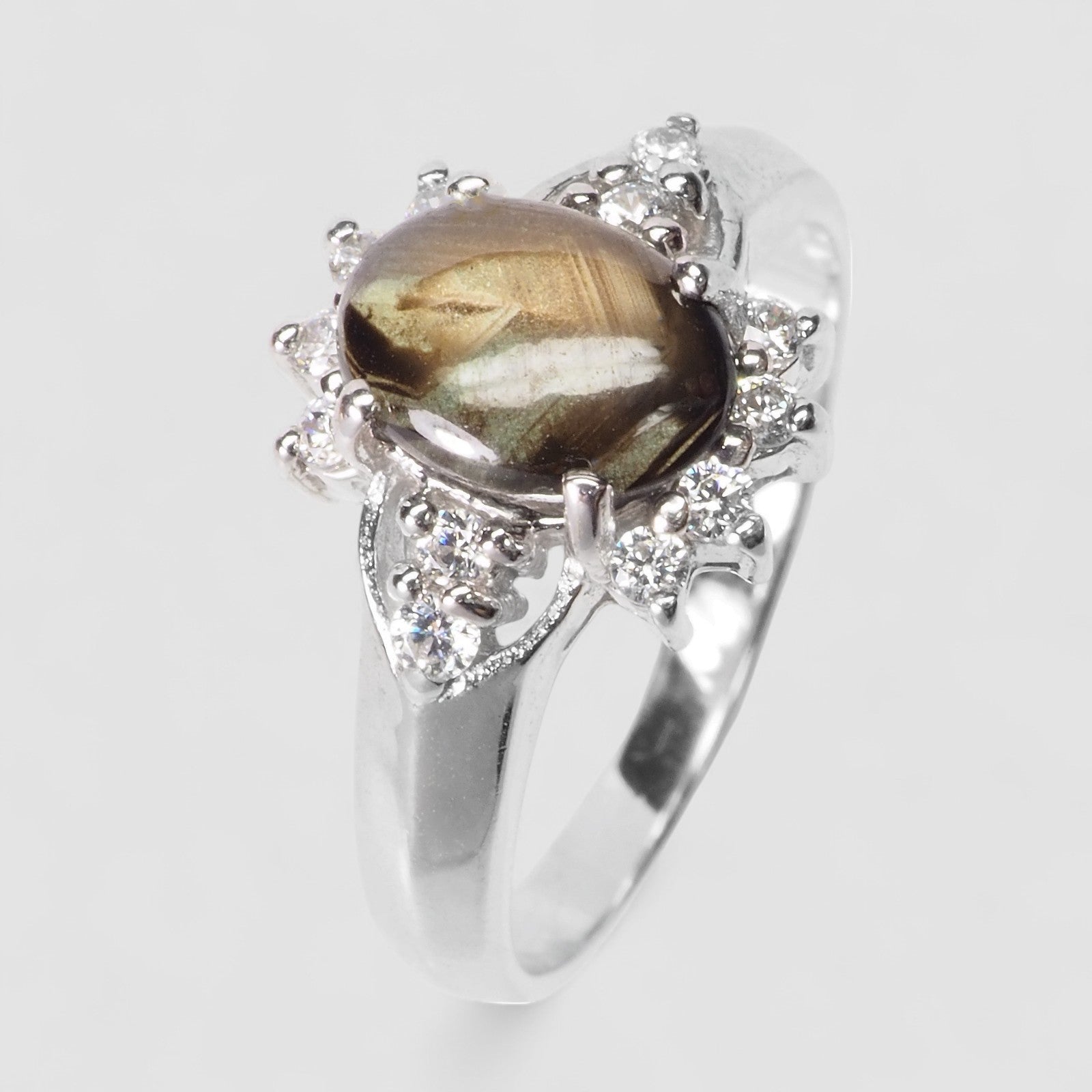 Black Star Sapphire 925 Sterling Silver Ring