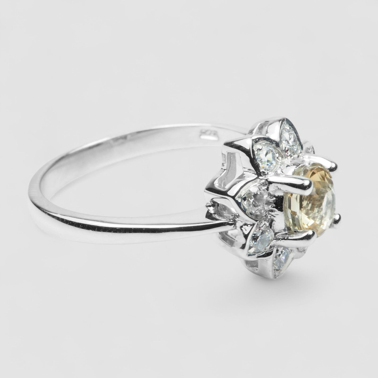 Champagne Tourmaline 925 Sterling Silver Ring