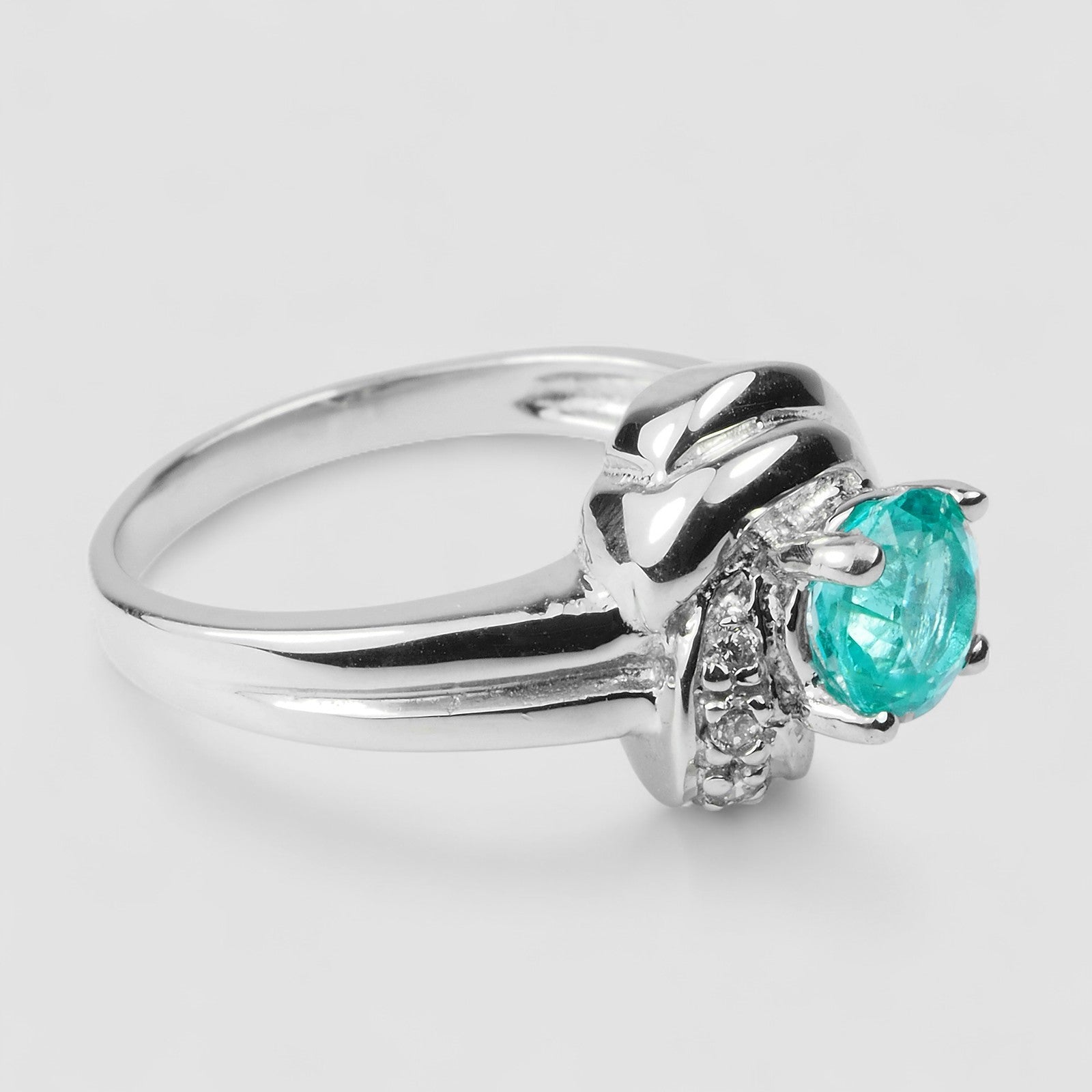 Blue Paraiba Tourmaline 925 Sterling Silver Ring