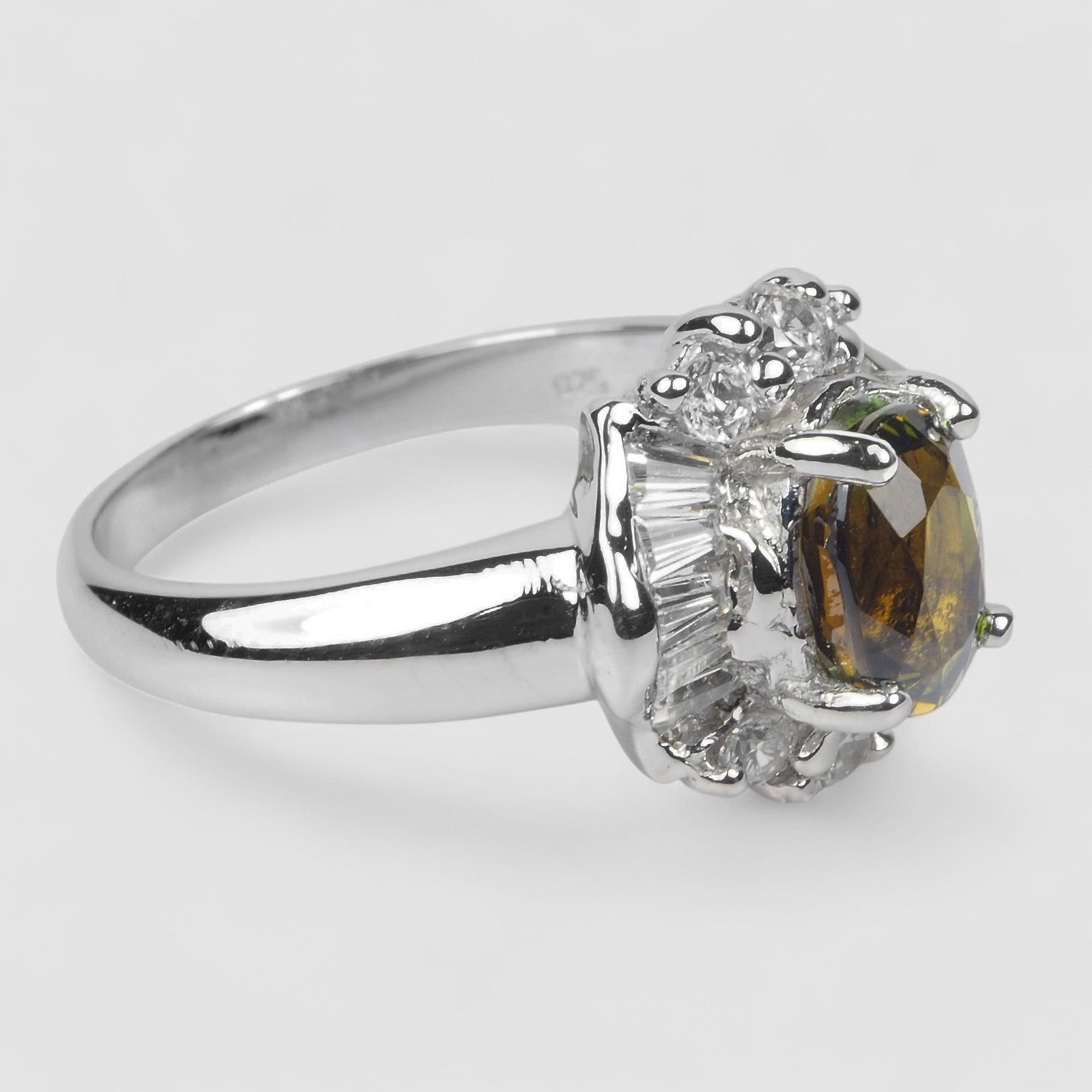 Green Tourmaline 925 Sterling Silver Ring