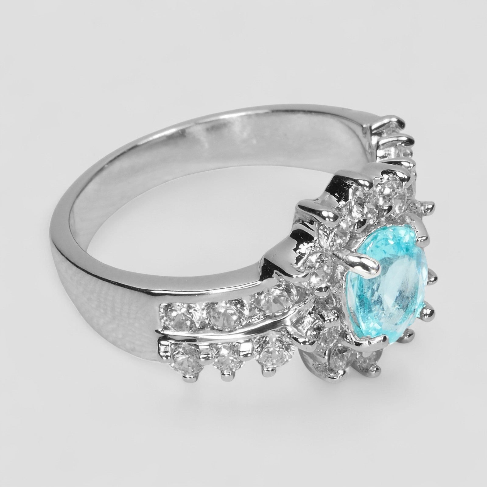 Blue Apatite 925 Sterling Silver Ring