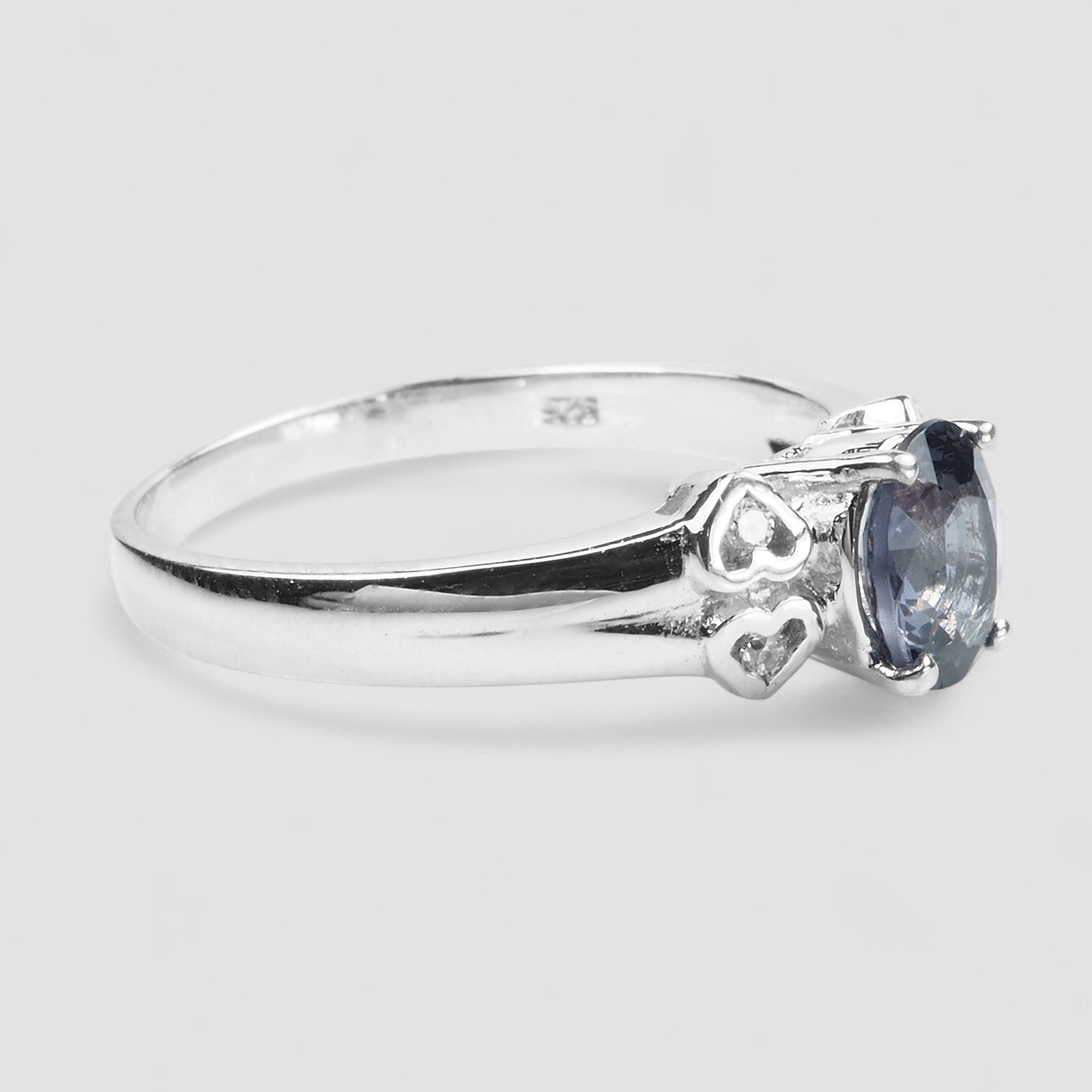 Gray Spinel 925 Sterling Silver Ring