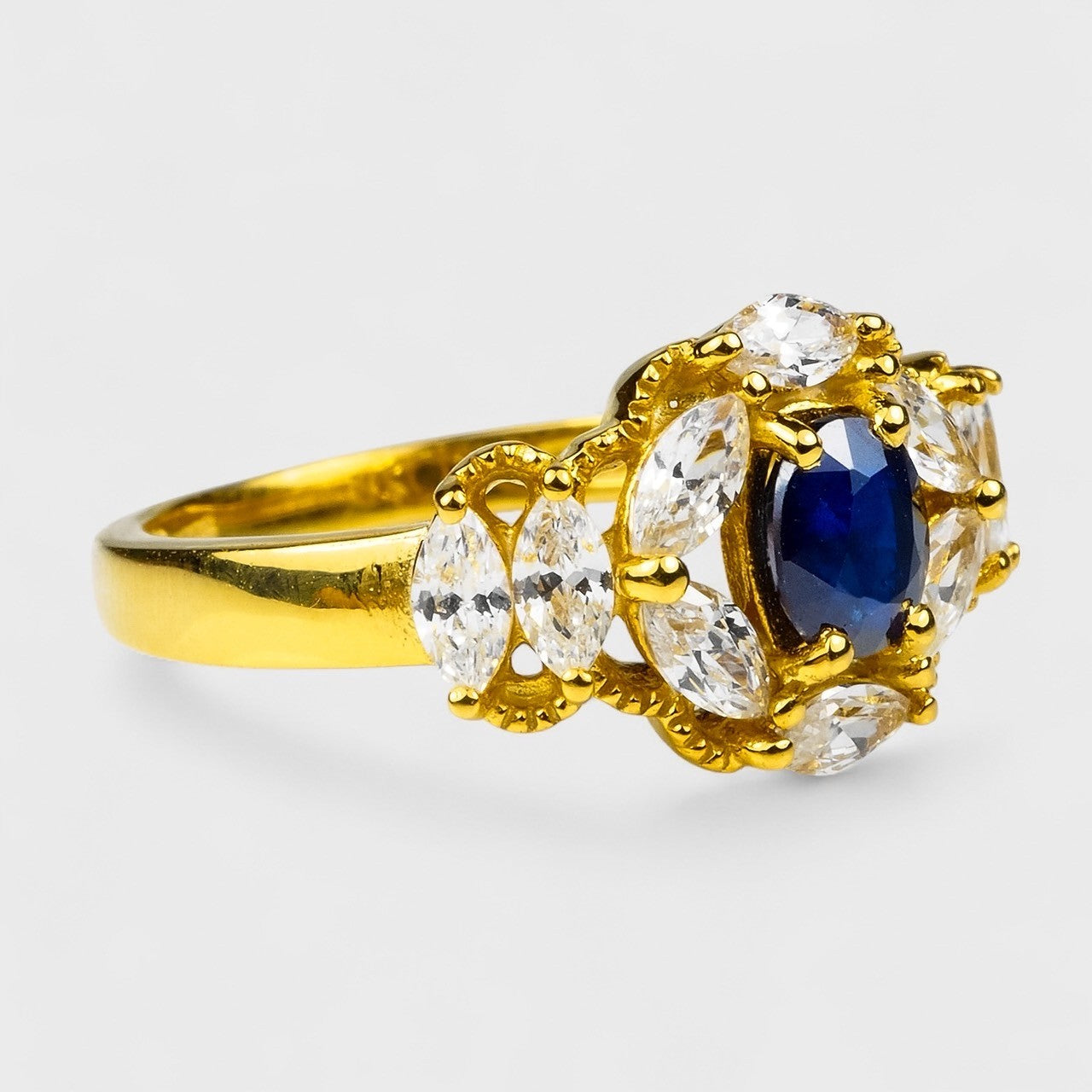 Blue Sapphire 925 Sterling Silver Ring