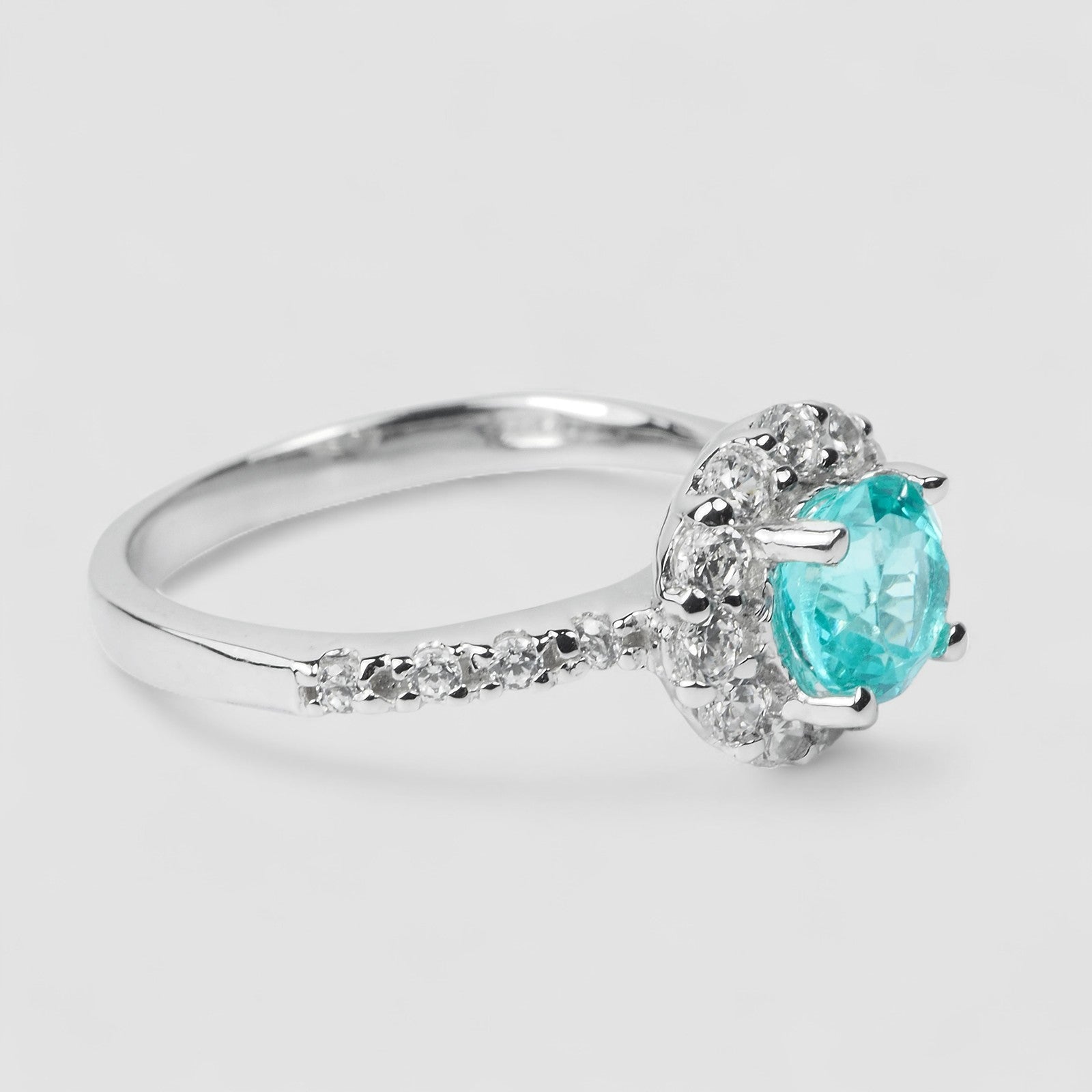 Blue Apatite 925 Sterling Silver Ring