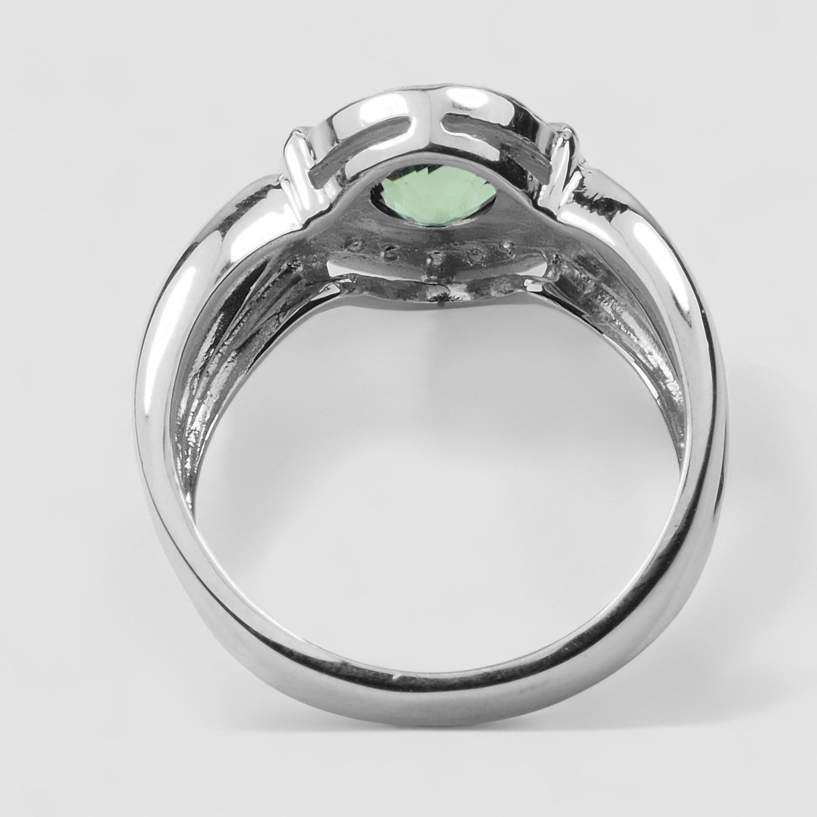 Green Tourmaline 925 Sterling Silver Ring