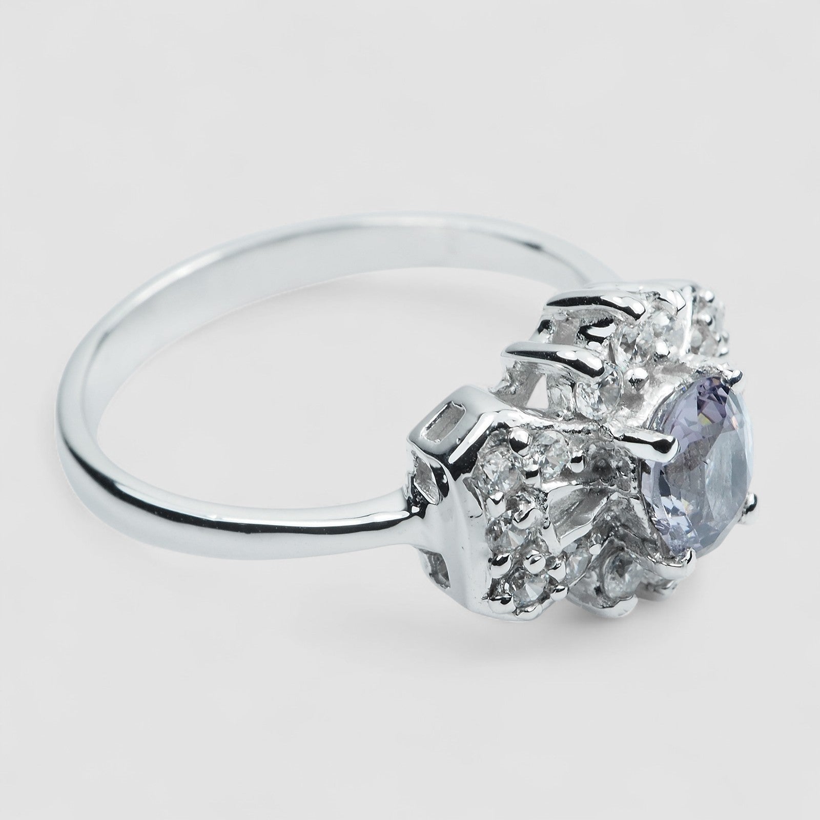 Violet Spinel 925 Sterling Silver Ring