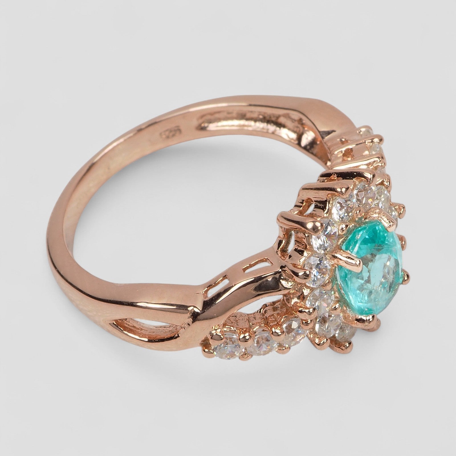 Paraiba Tourmaline 925 Sterling Silver Ring