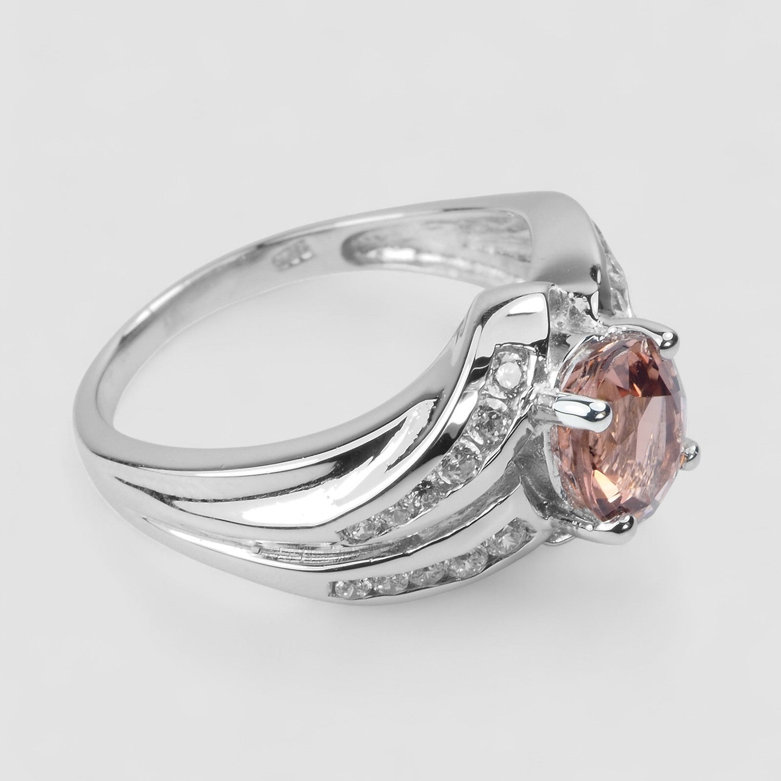 Pink Tourmaline 925 Sterling Silver Ring