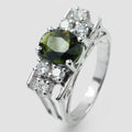 Green Tourmaline 925 Sterling Silver Ring