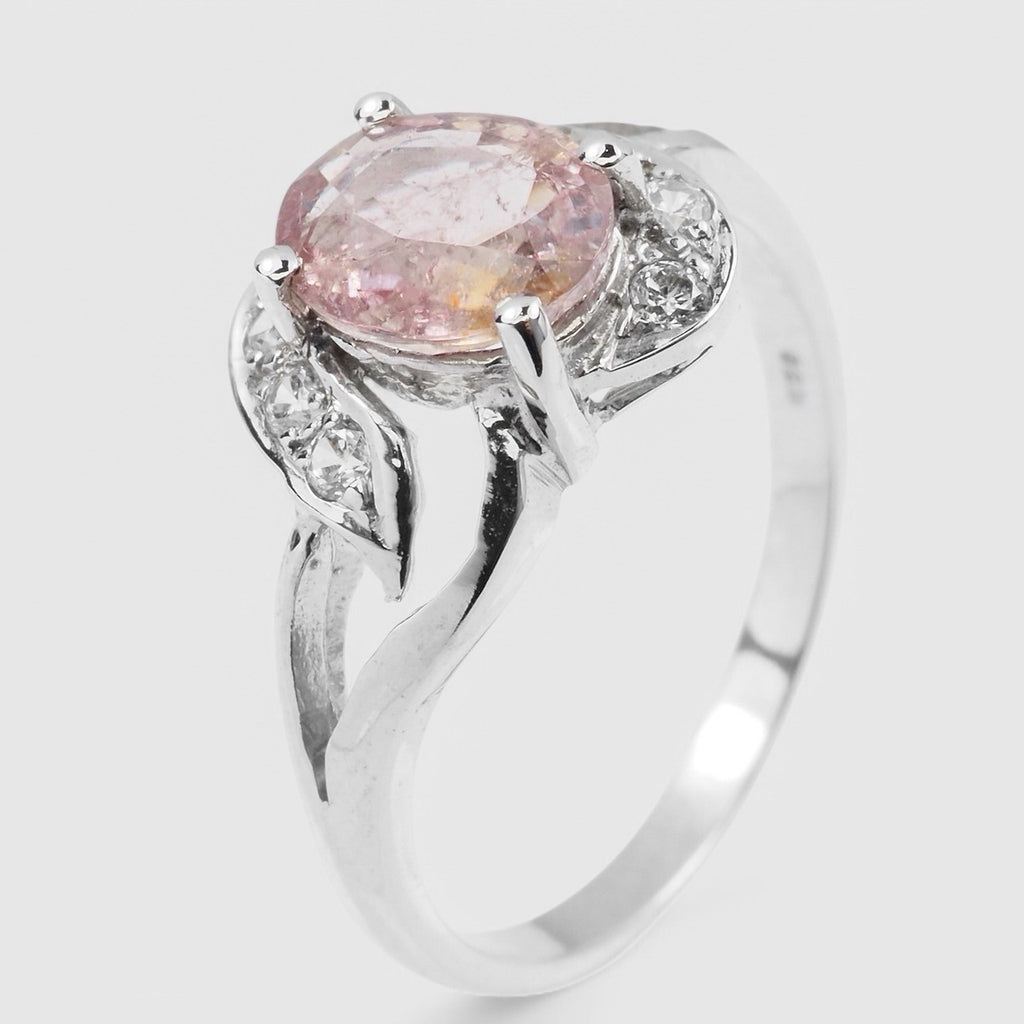 PINK TOURMALINE 925 STERLING SILVER RING