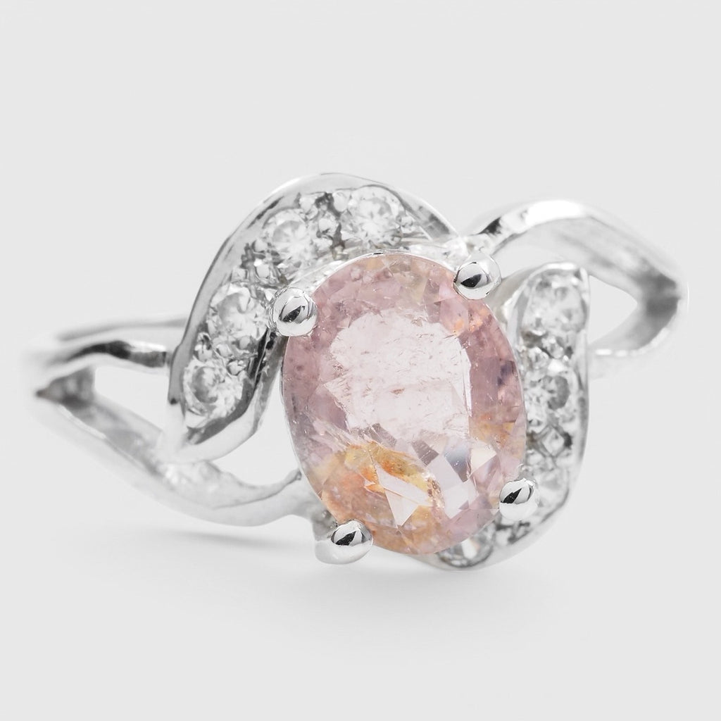 PINK TOURMALINE 925 STERLING SILVER RING