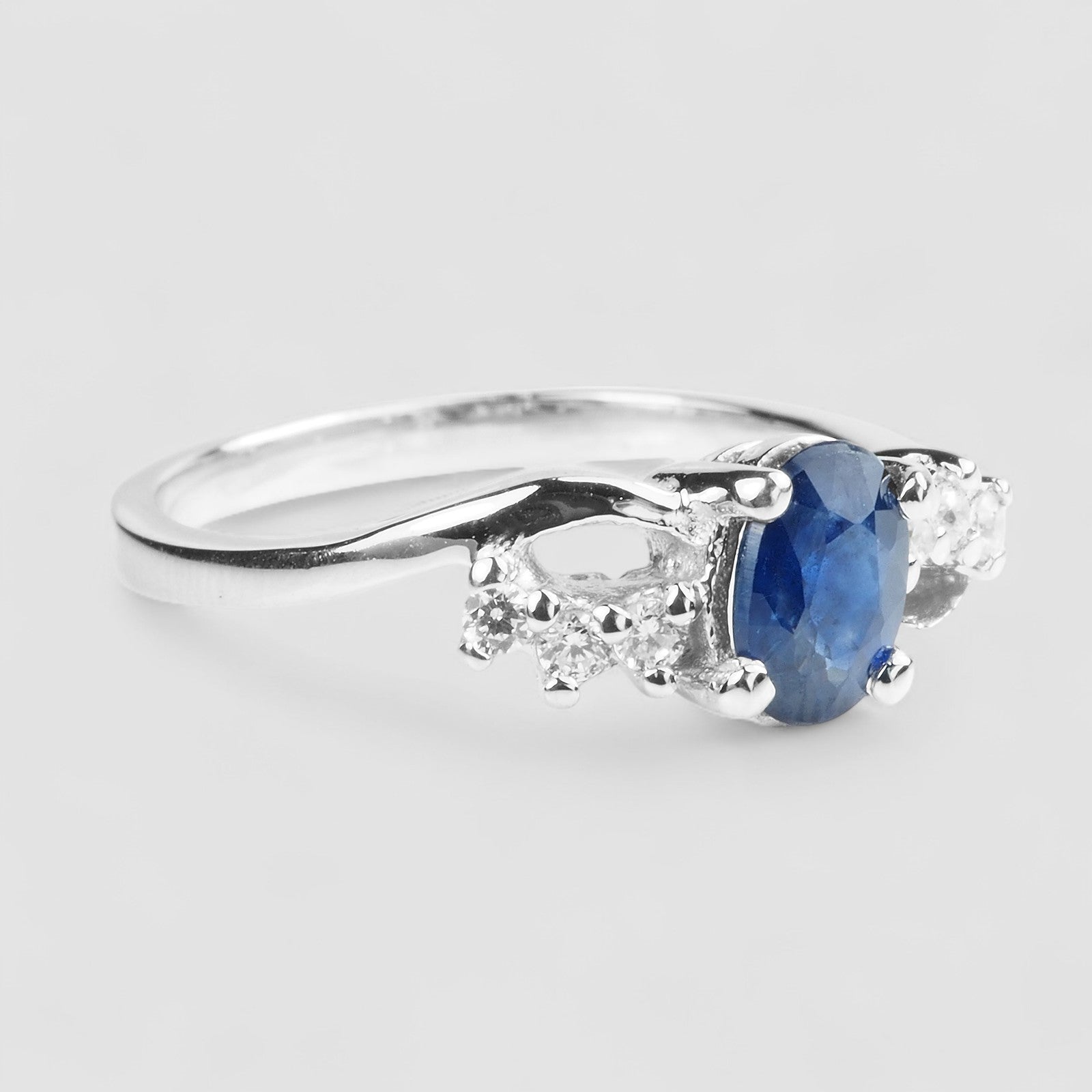 Blue Sapphire 925 Sterling Silver Ring