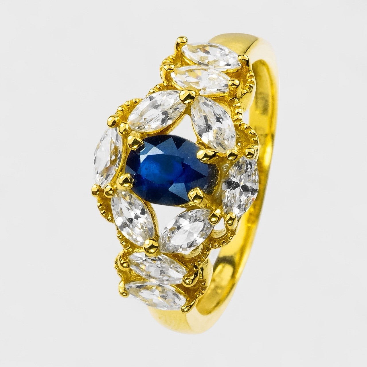 Blue Sapphire 925 Sterling Silver Ring