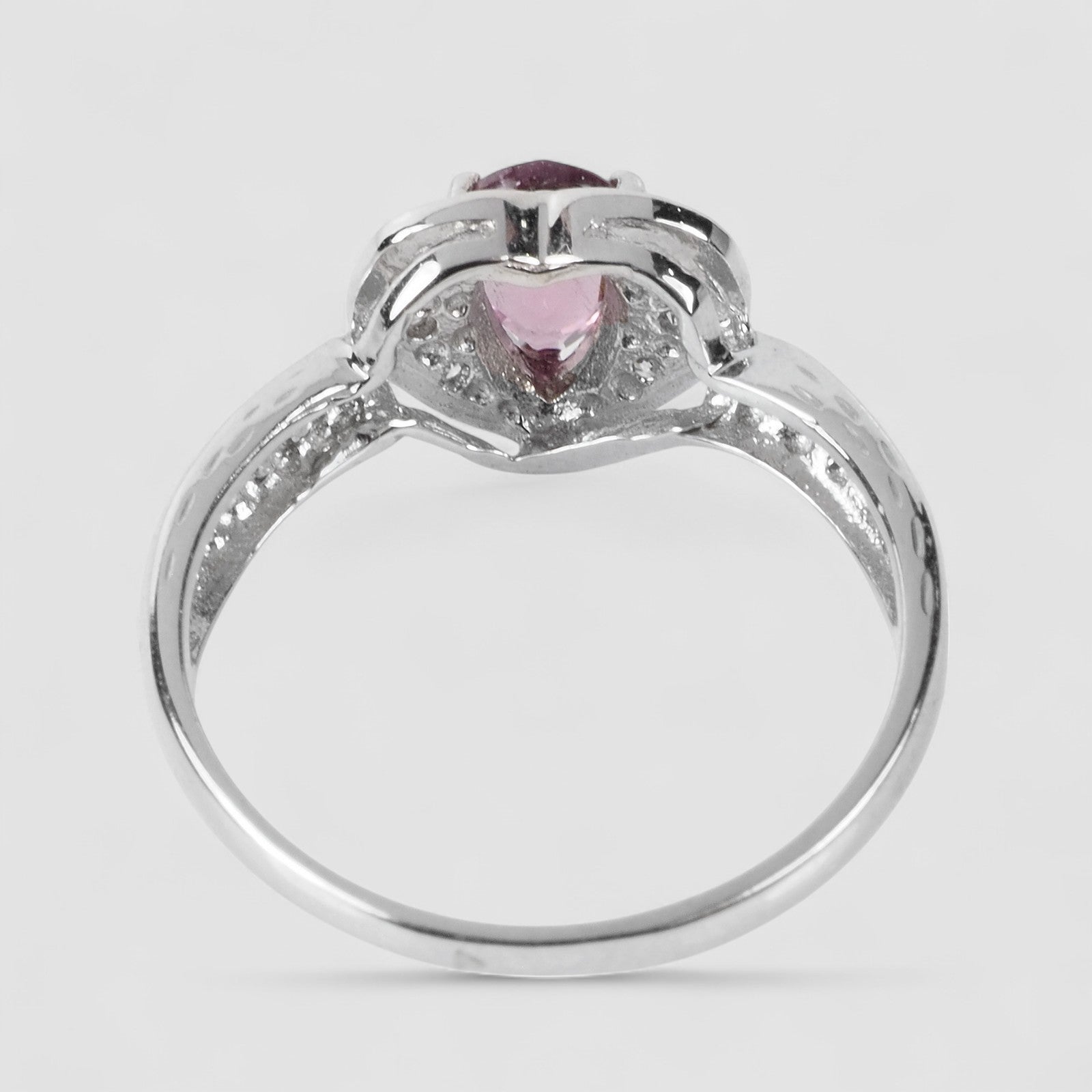 925 STERLING SILVER HANDMADE RING PURPLE TOURMALINE