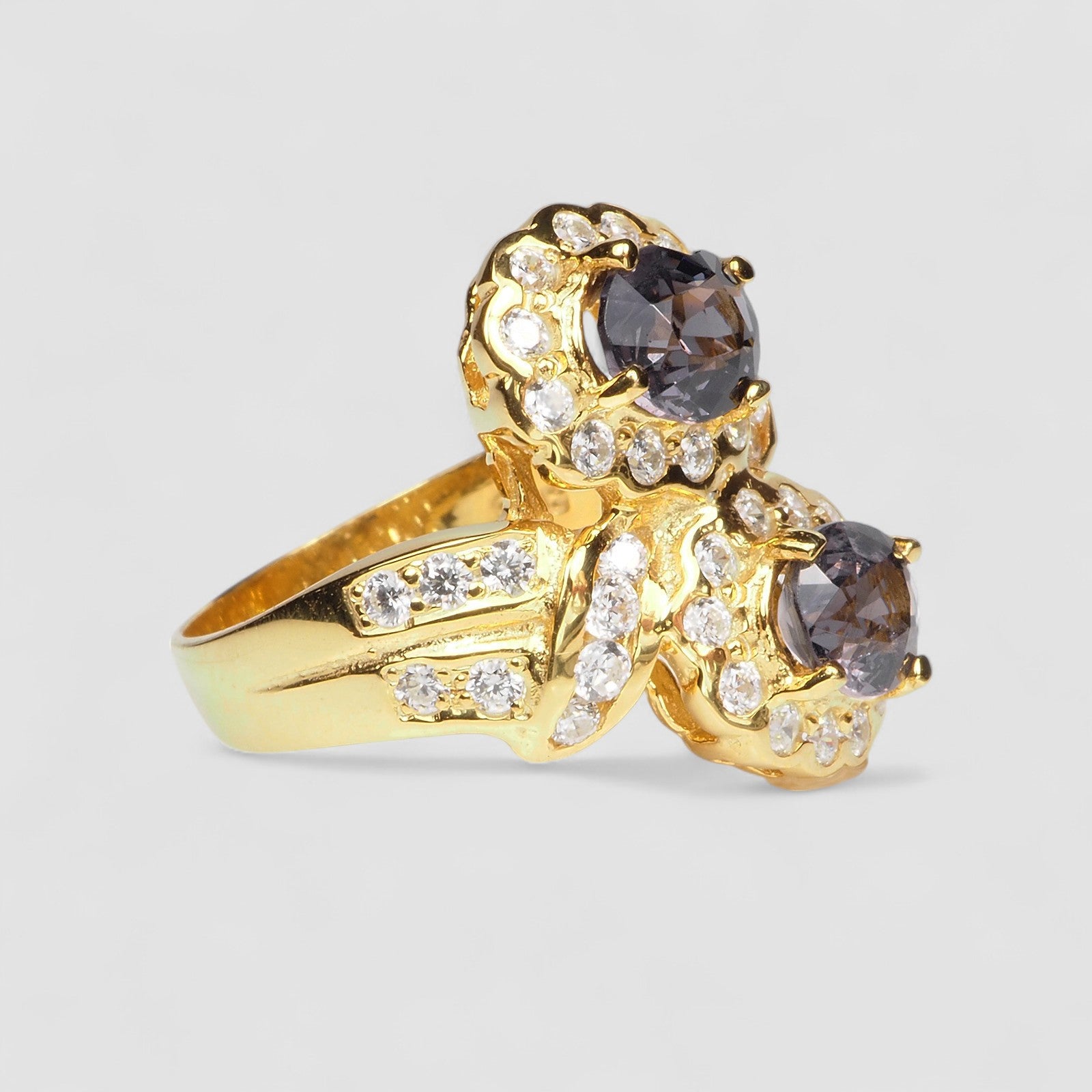 Gray Spinel 925 Sterling Silver Ring