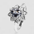 Gray Spinel 925 Sterling Silver Ring