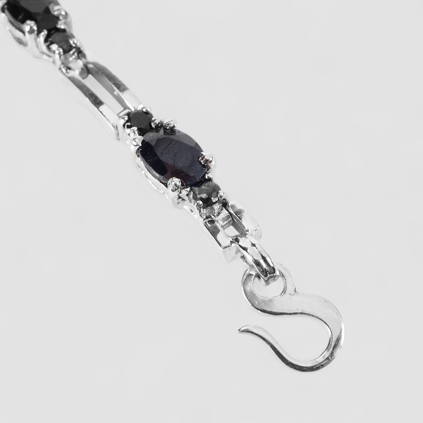 Blue Sapphire 925 Sterling Silver Bracelets, Natural Gemstone, Minimalist Bracelets