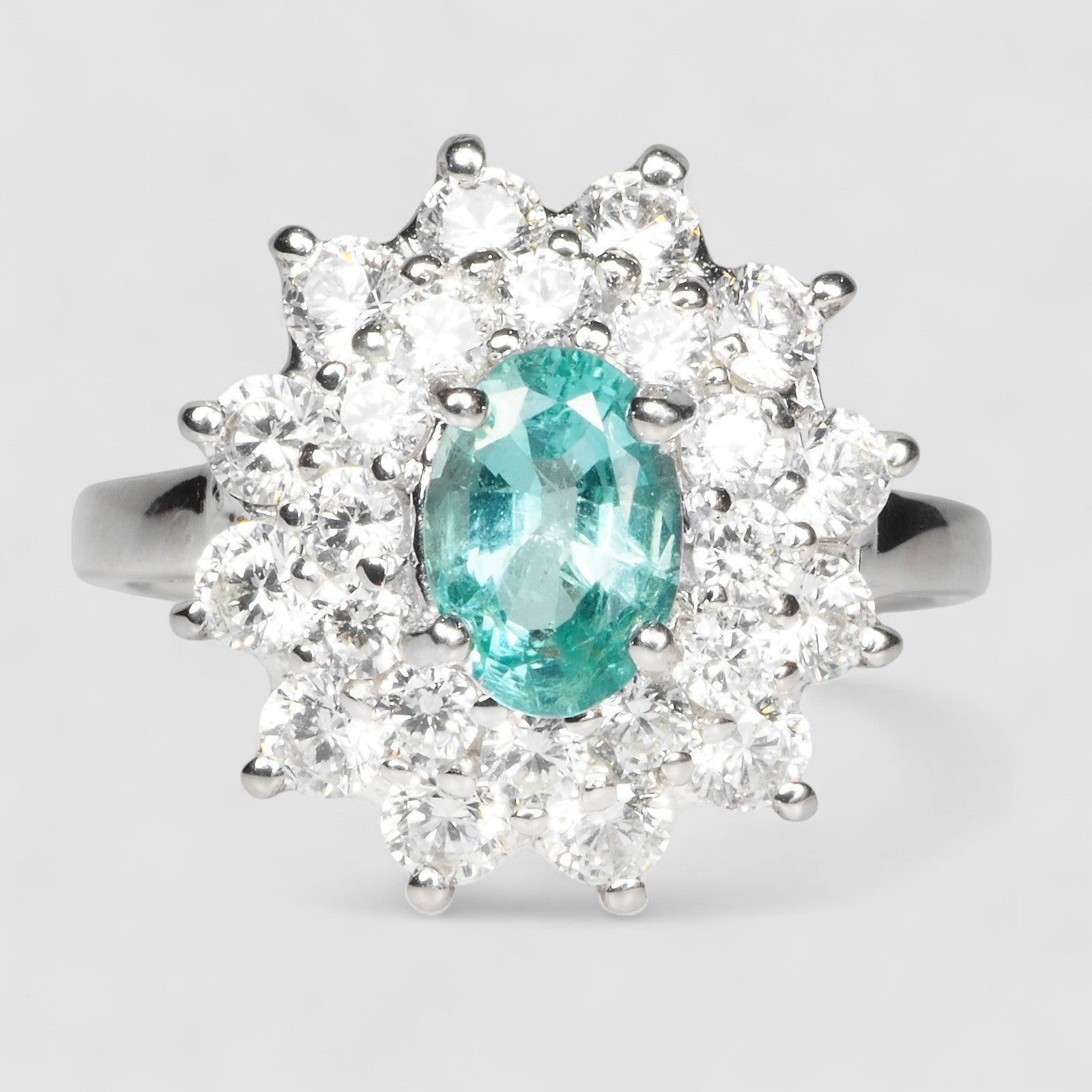 Zambian Green Emerald 925 Sterling Silver Ring