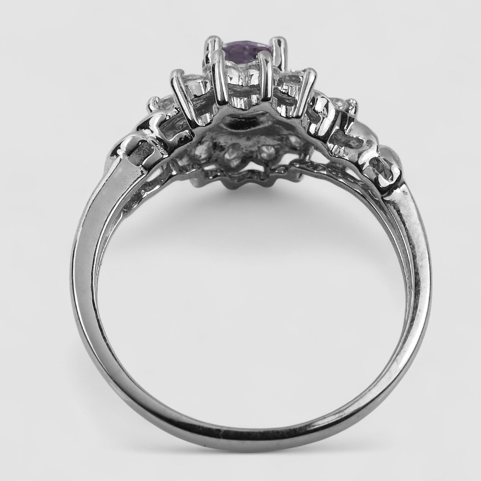 Gray Spinel 925 Sterling Silver Ring, Trendy Everyday Ring, Free Resizing