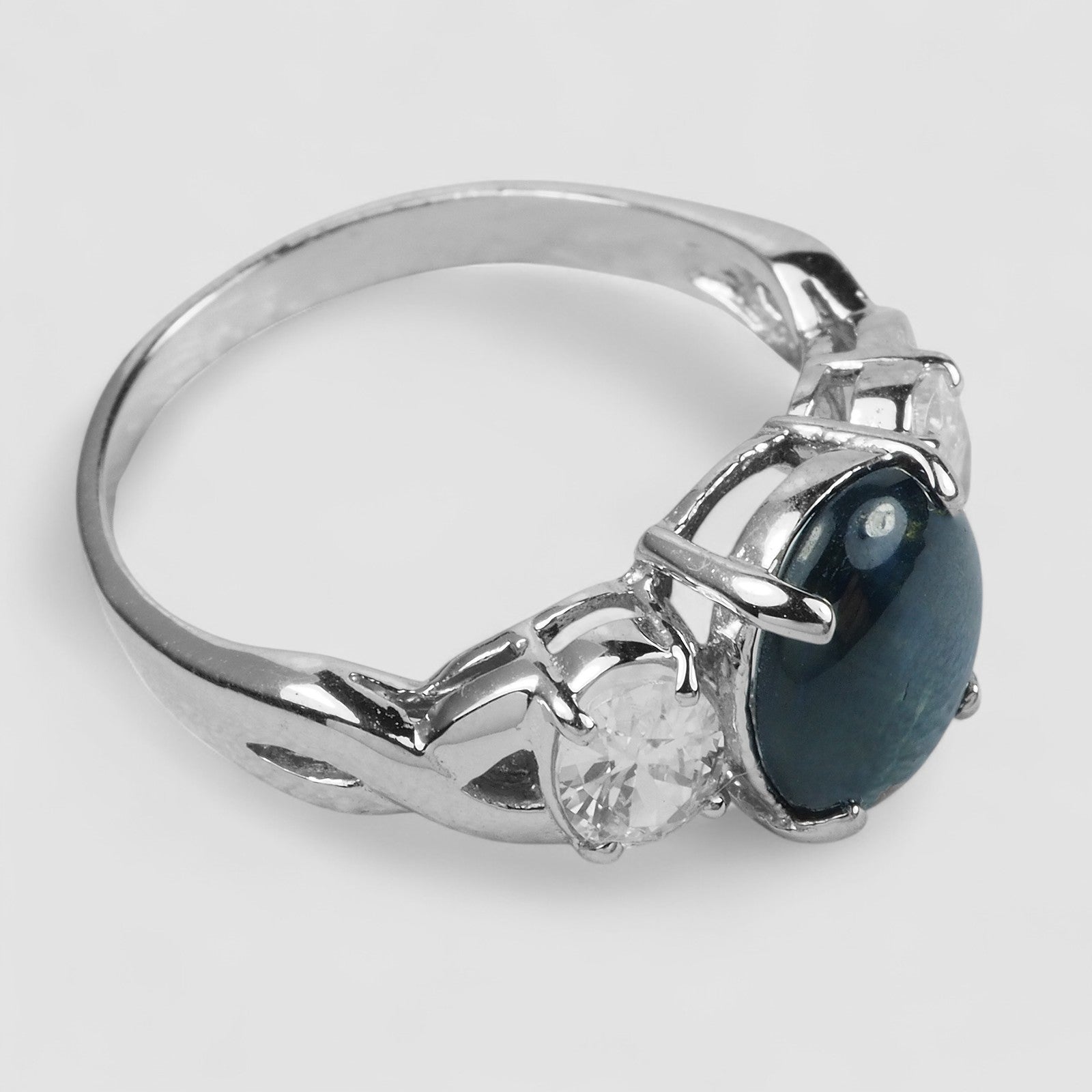 Blue Star Sapphire 925 Sterling Silver Ring, Anniversary Gift, Everyday Ring, Dainty Ring, Free Resizing