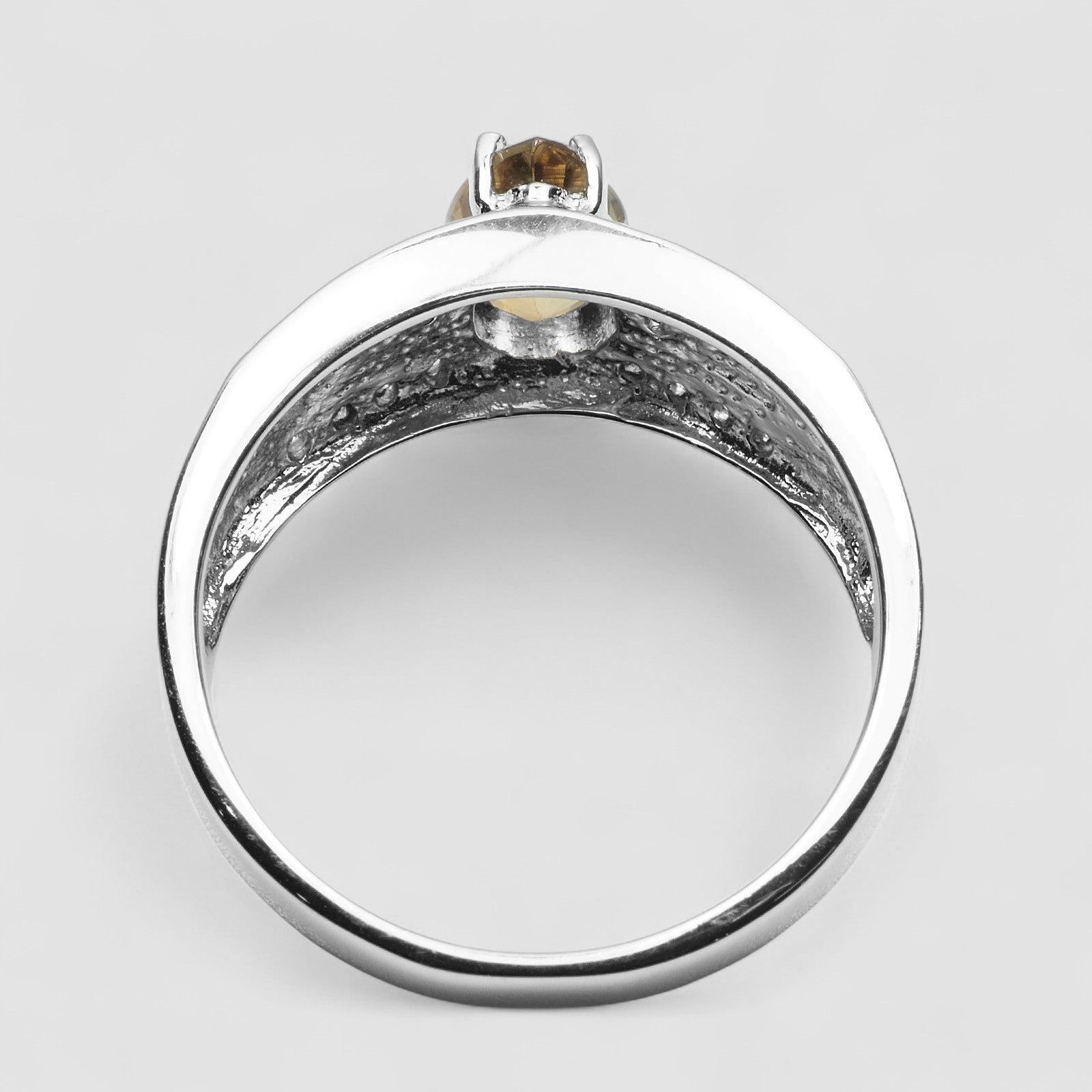 Golden Yellow Tourmaline 925 Sterling Silver Ring