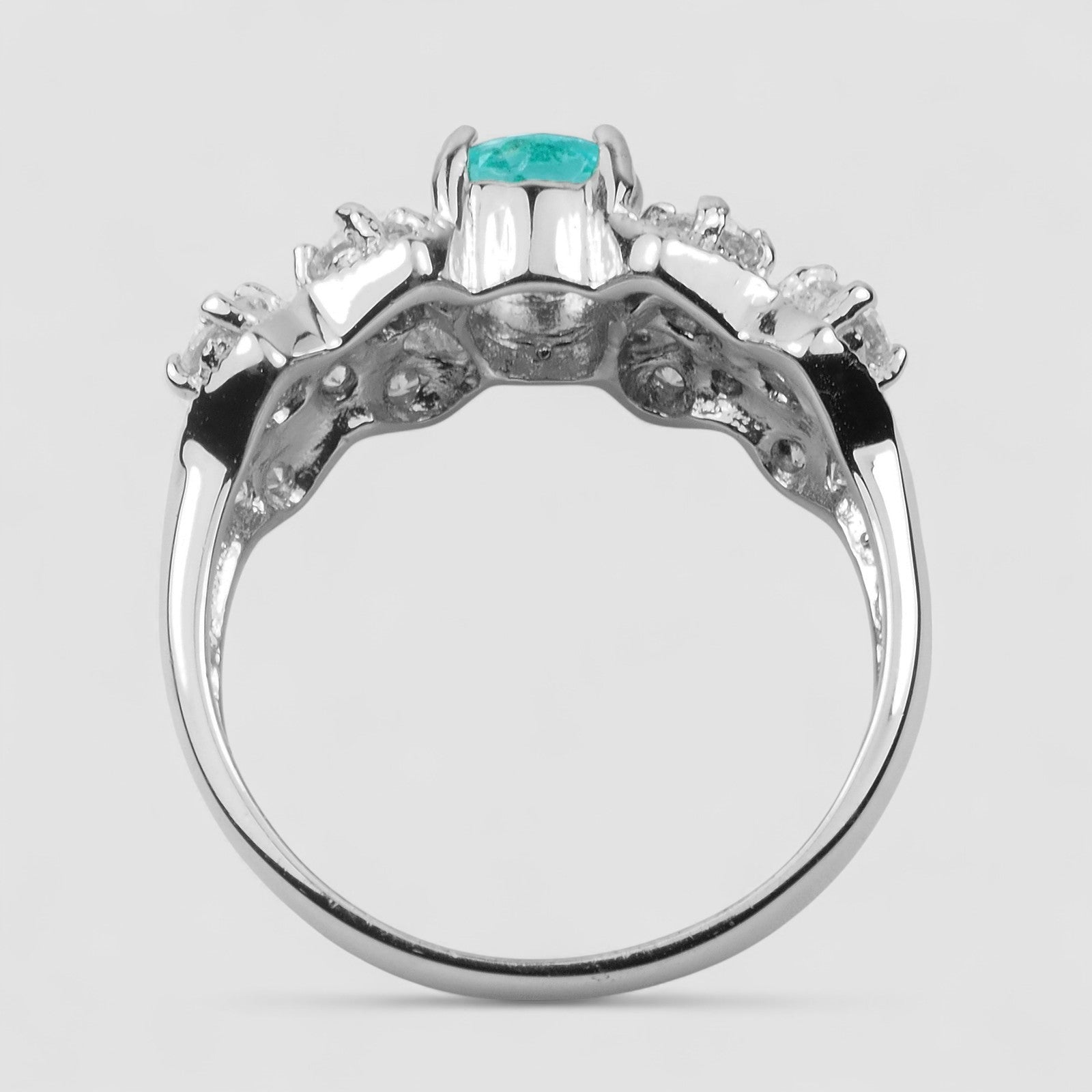 Blue Paraiba Tourmaline 925 Sterling Silver Ring