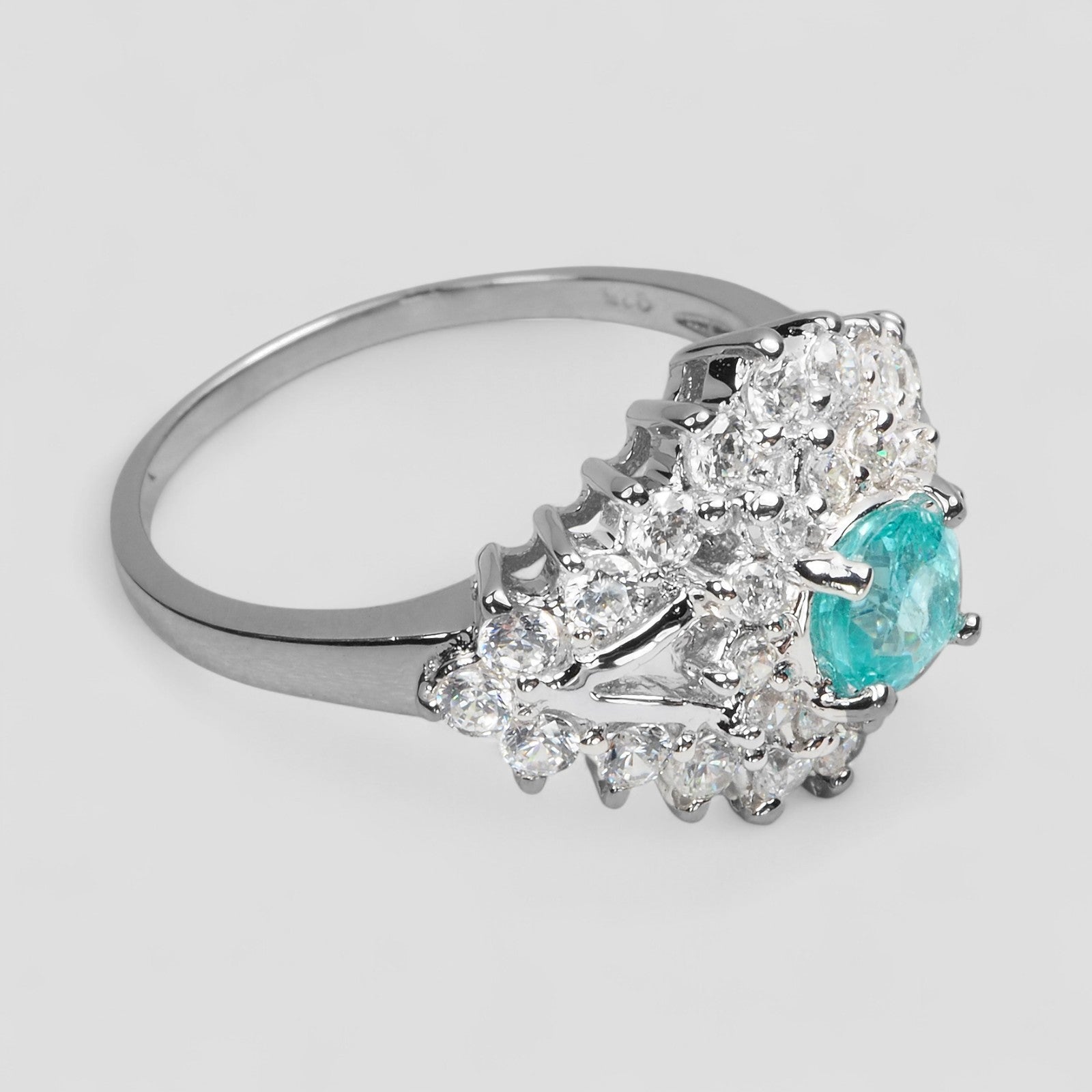 Neon Blue Apatite 925 Sterling Silver Ring