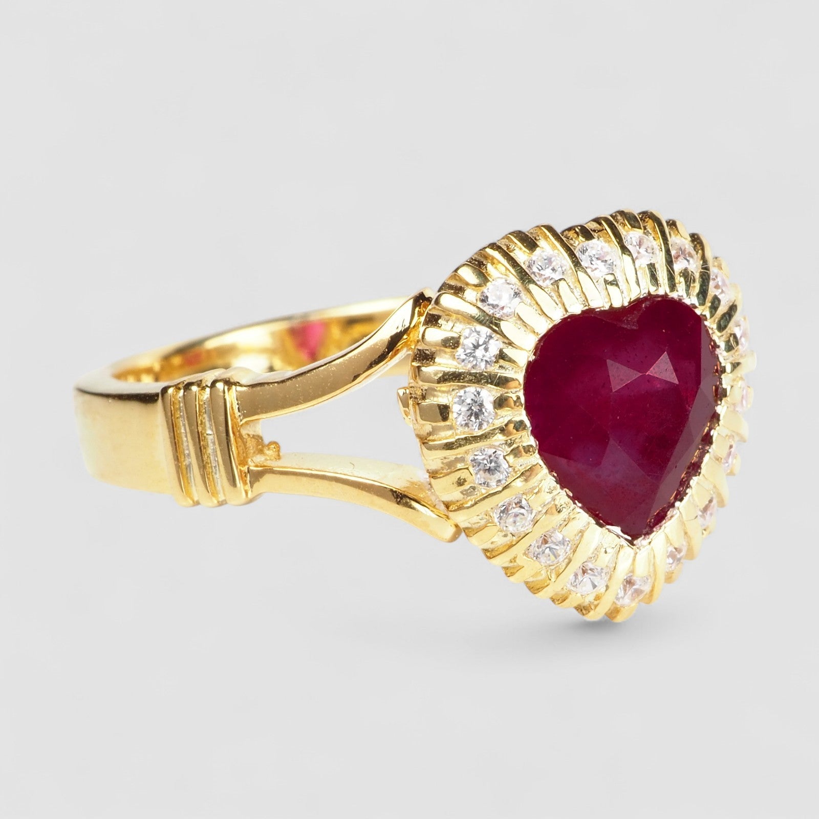 Blood Ruby 925 Sterling Silver Ring