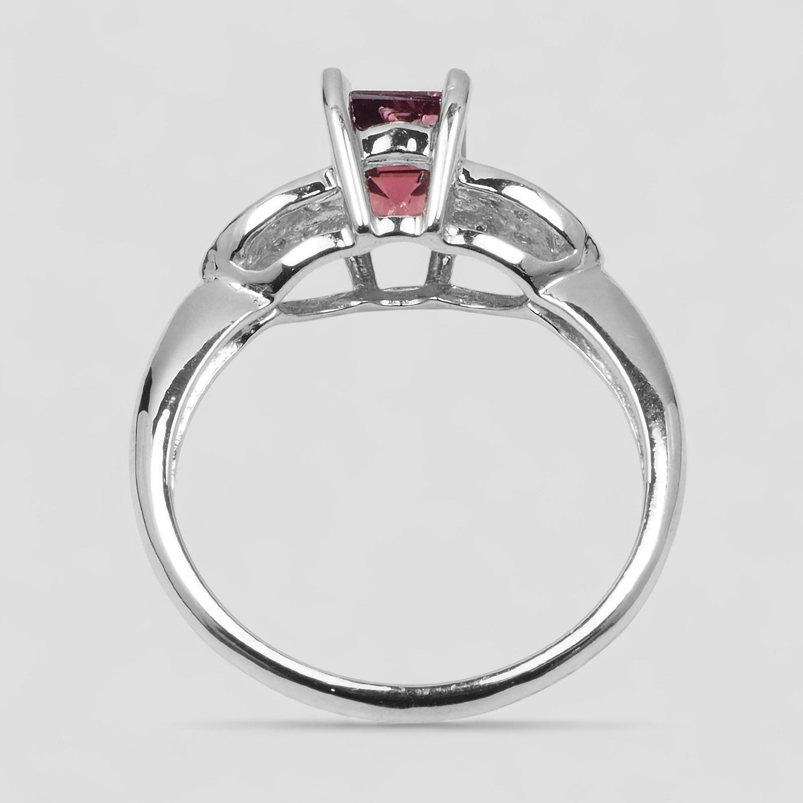 Pink Rhodolite Garnet 925 Sterling Silver Ring