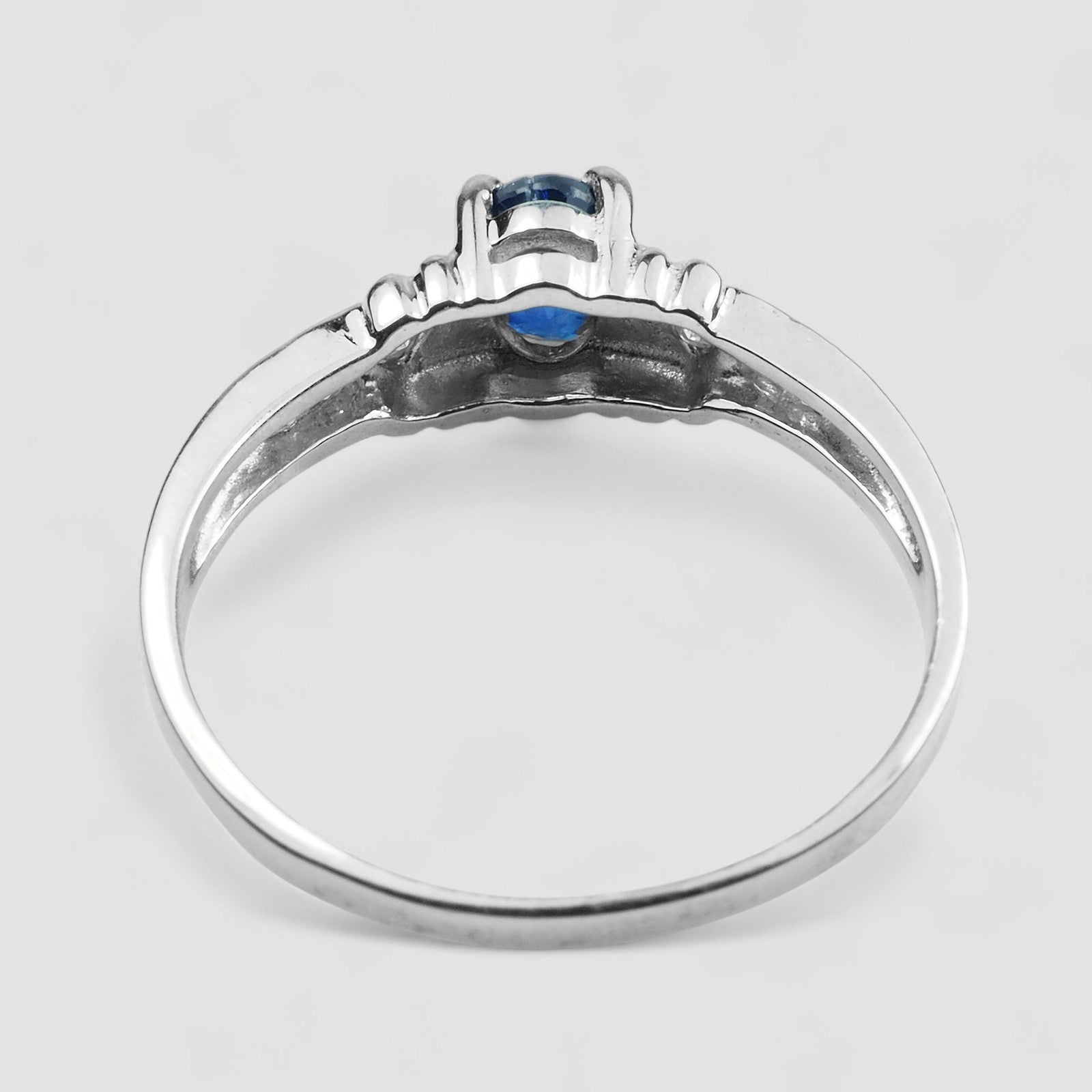 Dazzling Blue Sapphire 925 Sterling Silver Ring, Birthday Gift, Dainty Ring, Free Resizing
