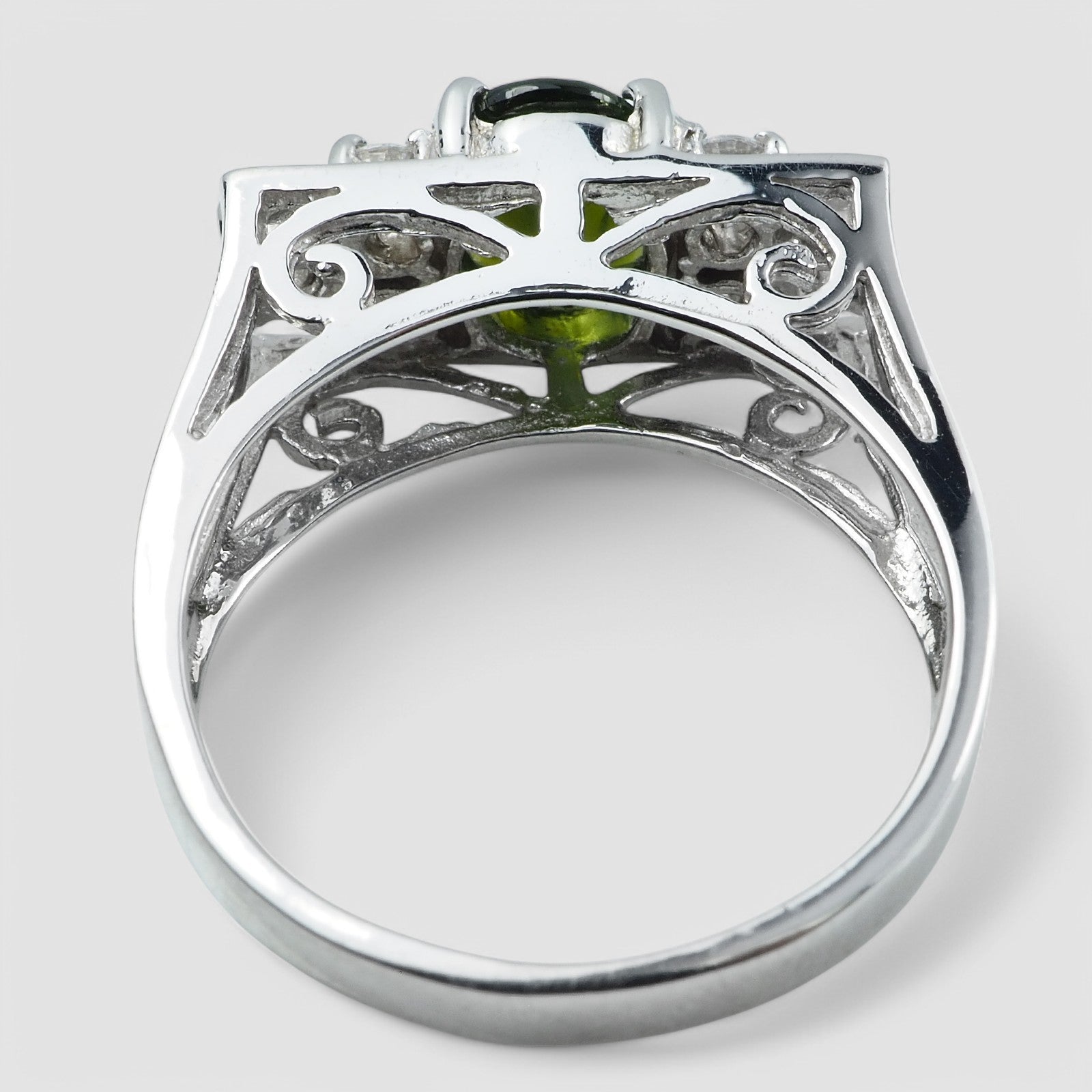Green Tourmaline 925 Sterling Silver Ring