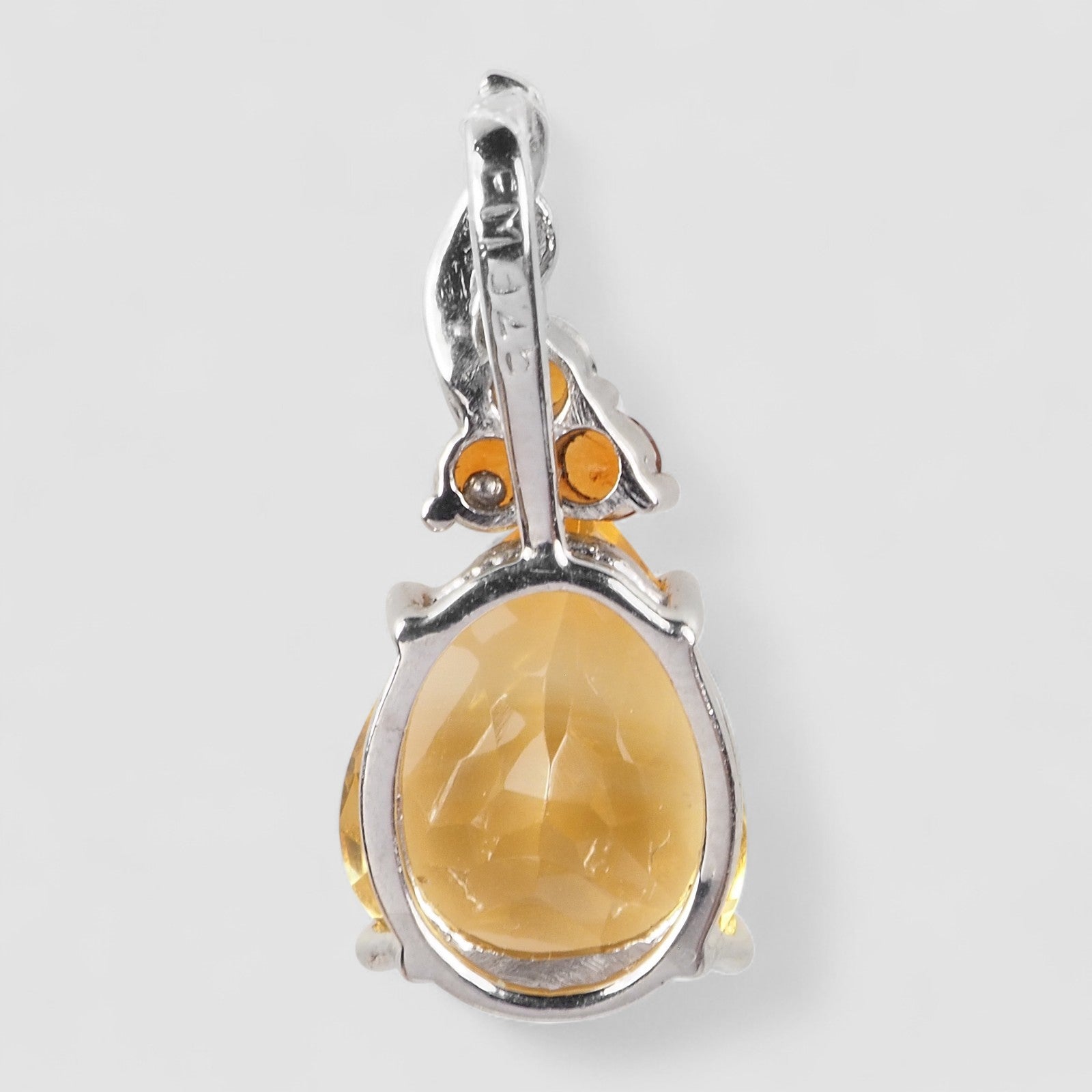 Yellow Citrine 925 Sterling Silver Pendants, Natural Gemstone, Everyday Wear