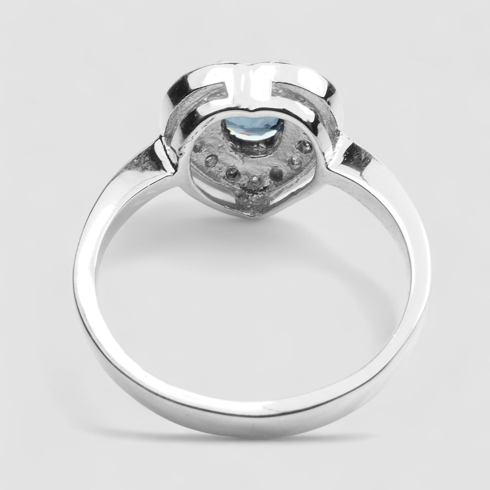 Grey Spinel 925 Sterling Silver Ring