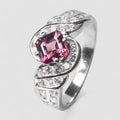 Pink Rhodolite Garnet 925 Sterling Silver Ring