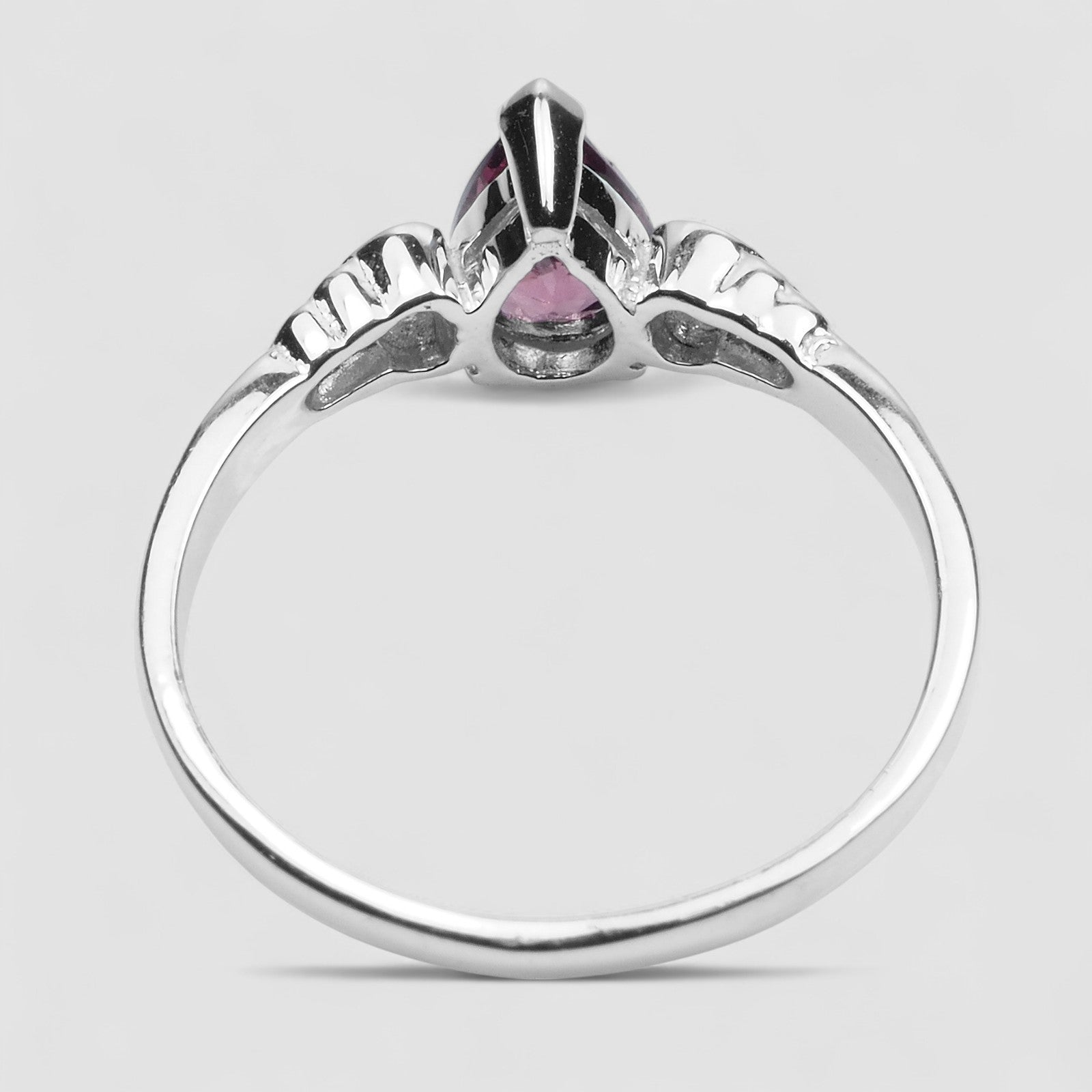 Pink Rhodolite Garnet 925 Sterling Silver Ring