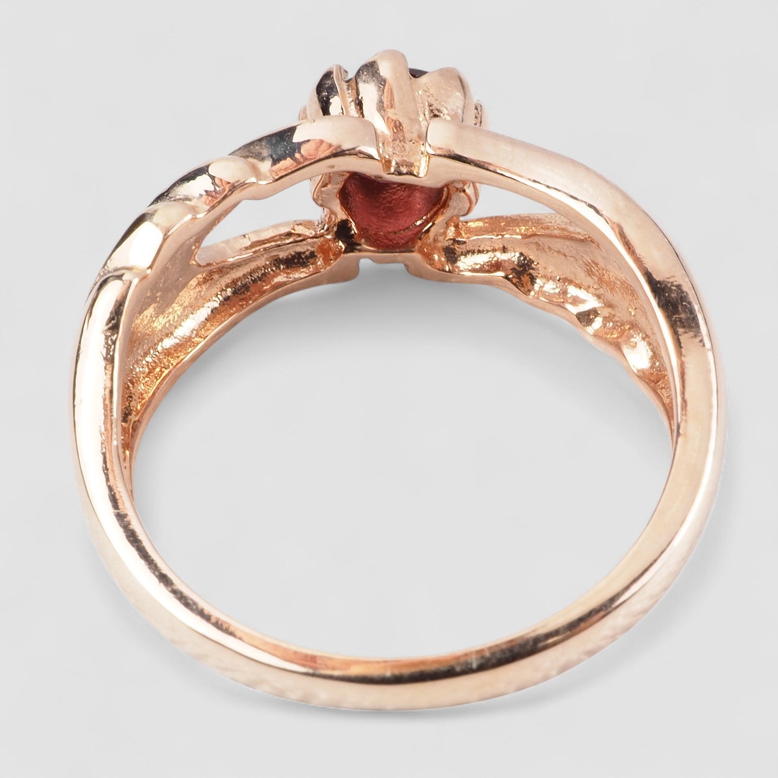 Red Spinel 925 Rose Gold Ring, 925 Unique Gift for Her, Natural Gemstone