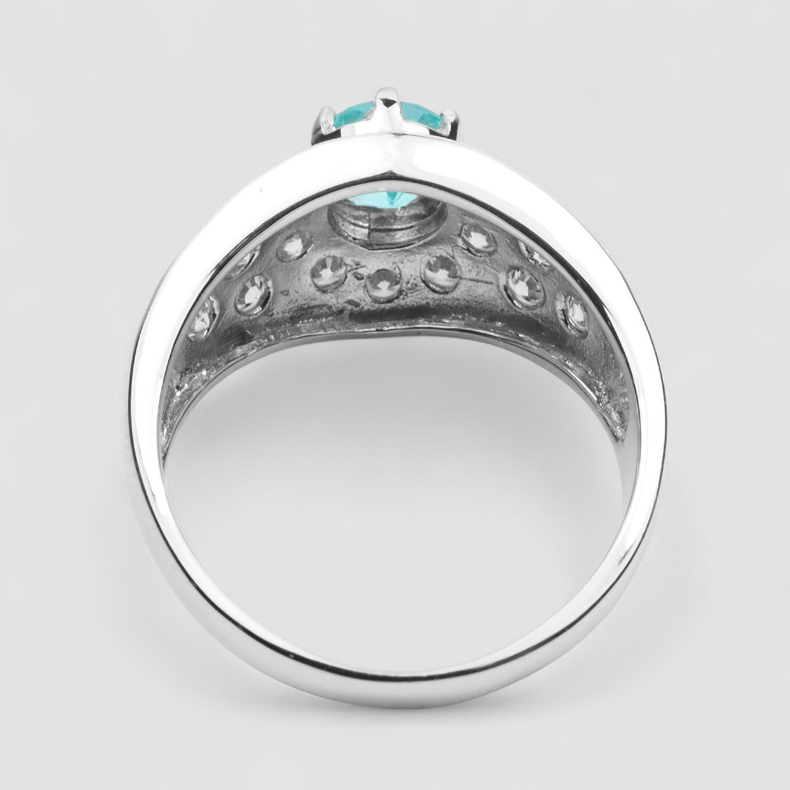 Neon Blue Apatite 925 Sterling Silver Ring