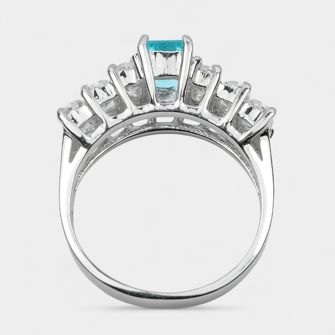 Blue Paraiba Tourmaline 925 Sterling Silver Ring