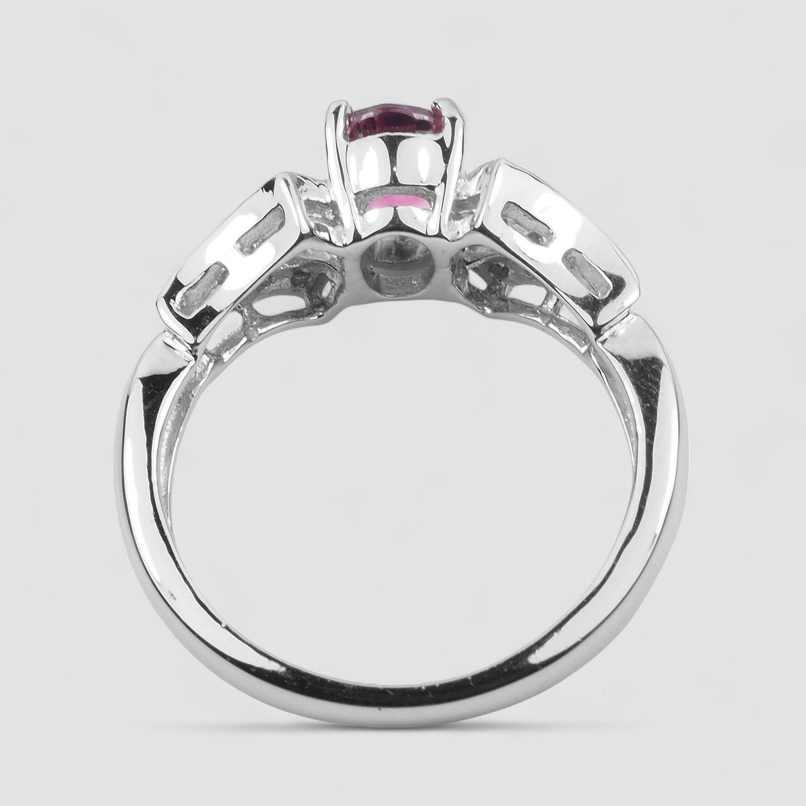 Pink Tourmaline 925 Sterling Silver Ring