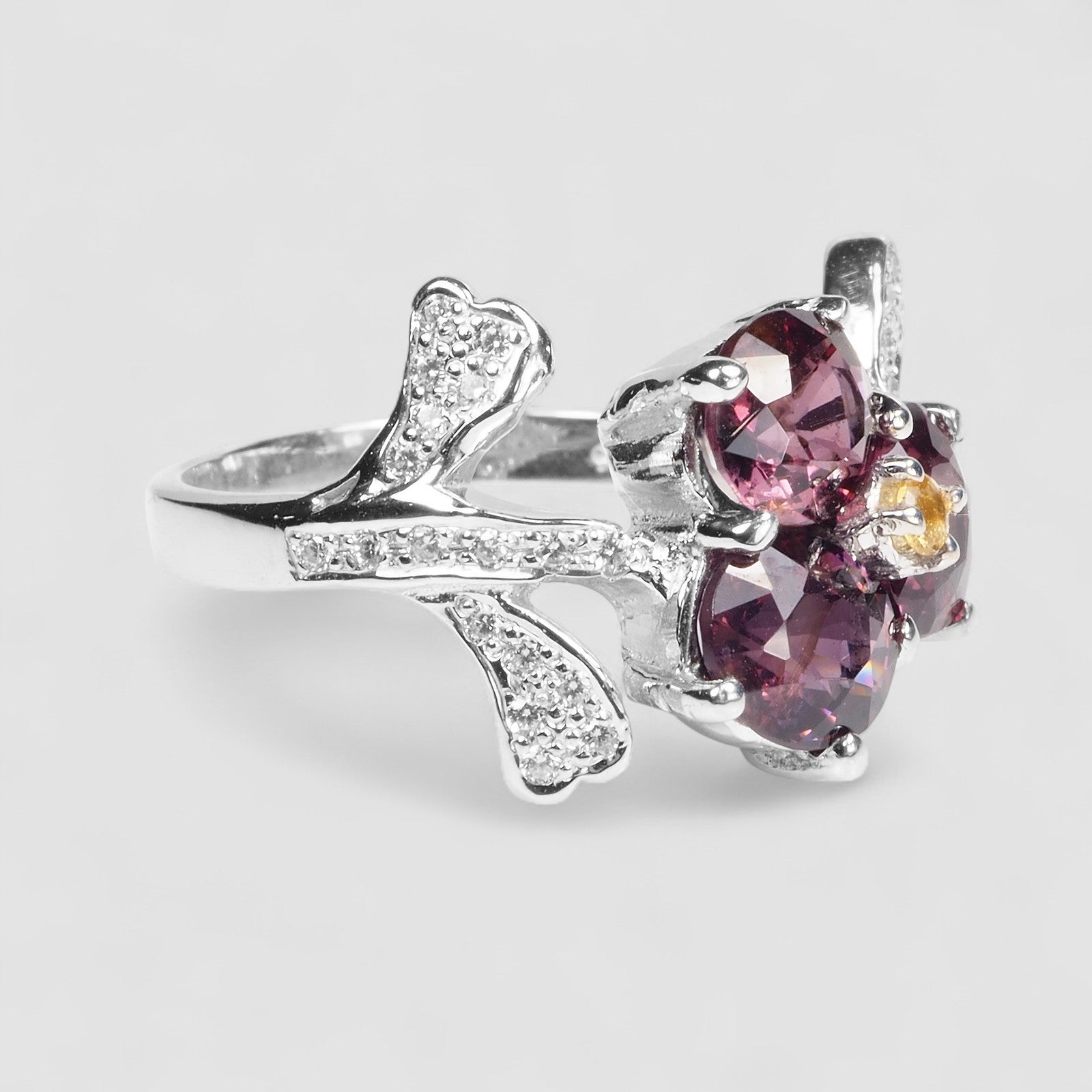 Purple Spinel 925 Sterling Silver Ring