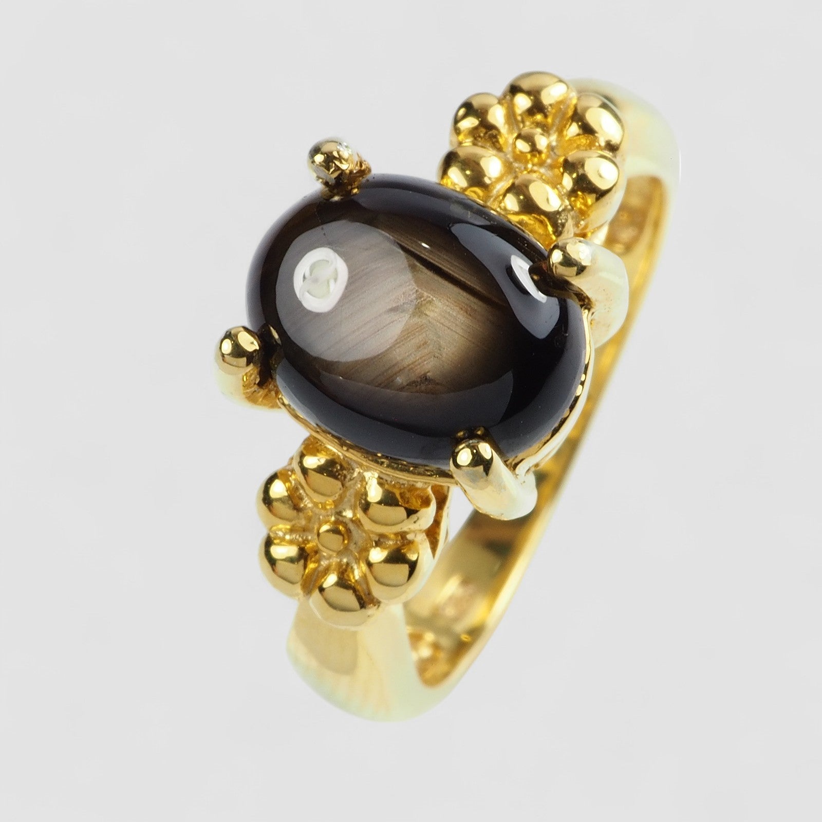 Black Star Sapphire 925 Sterling Silver Ring, Simple Everyday Ring, Free Resizing