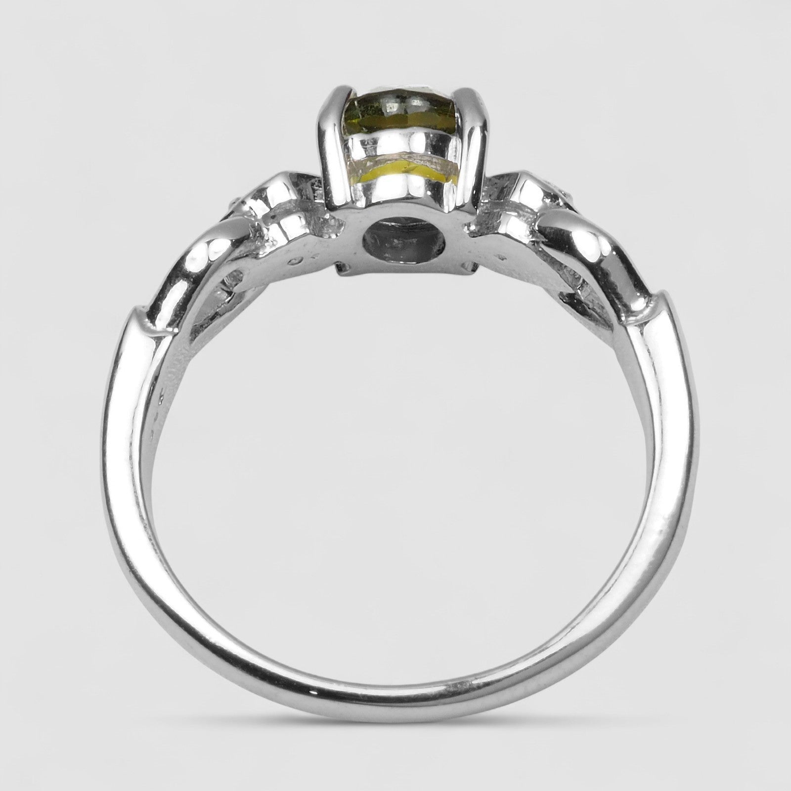 Green Tourmaline 925 Sterling Silver Ring