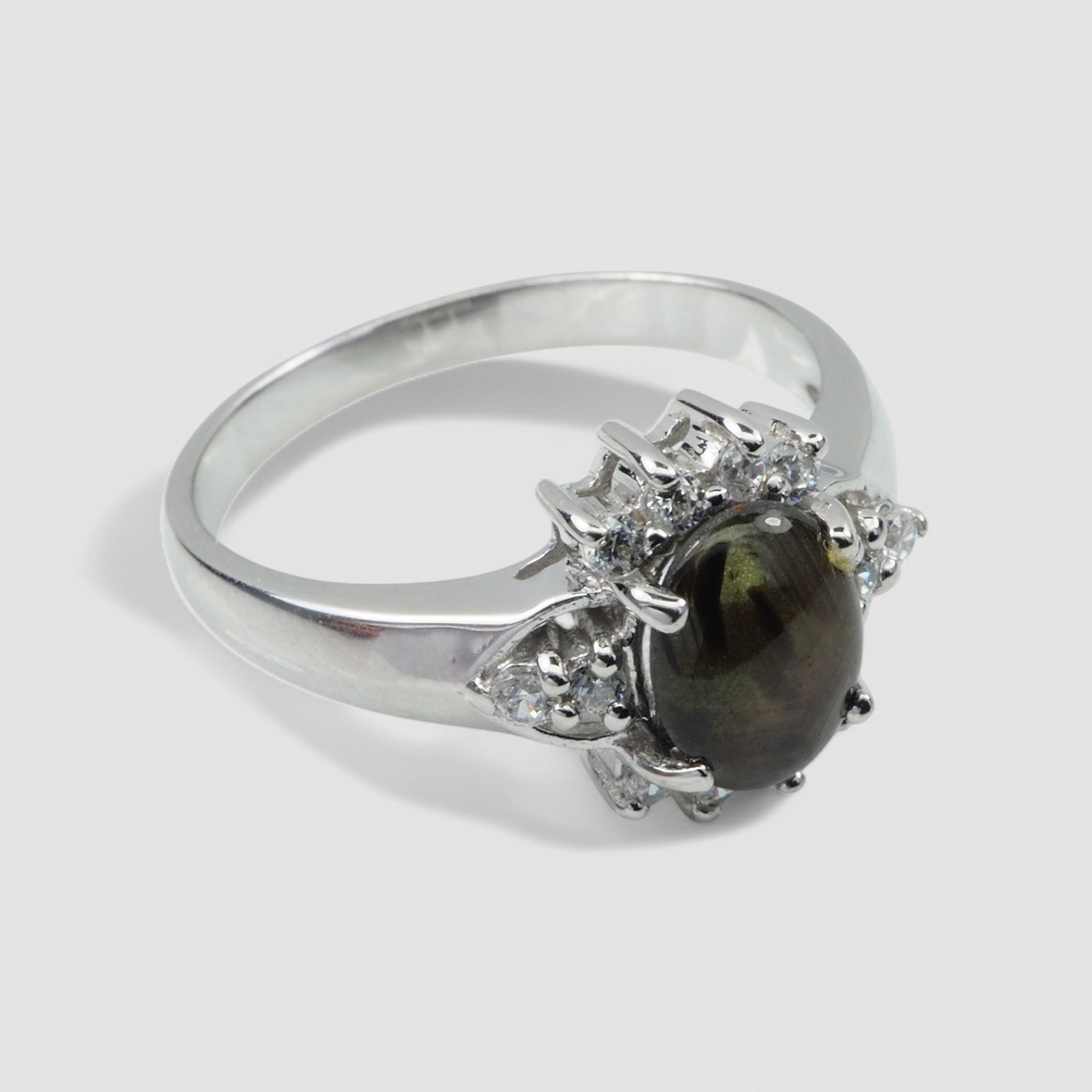 Black Star Sapphire 925 Sterling Silver Ring