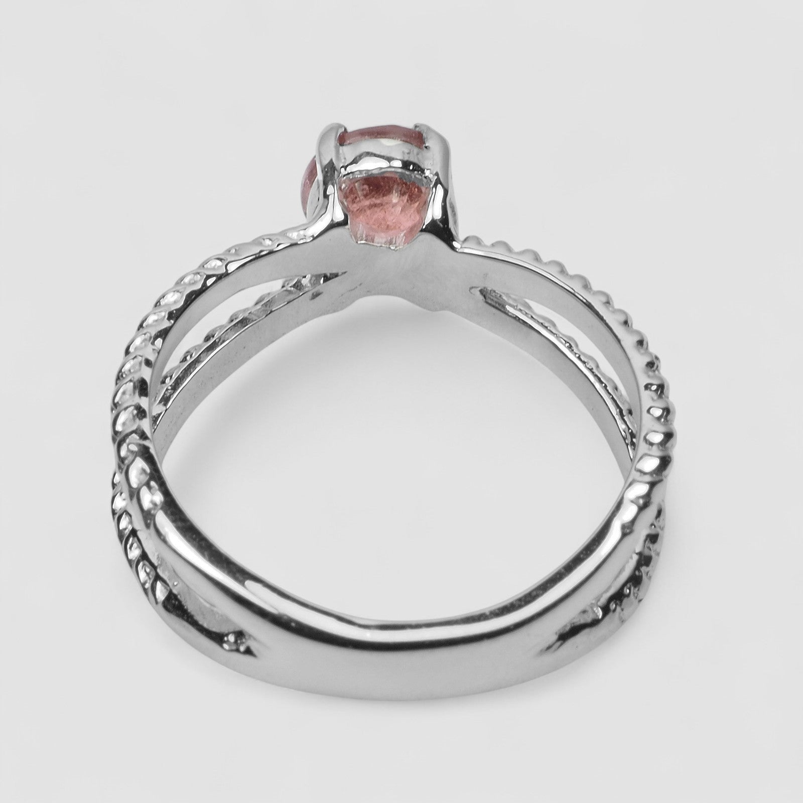 Padparadscha Sapphire 925 Sterling Silver Ring
