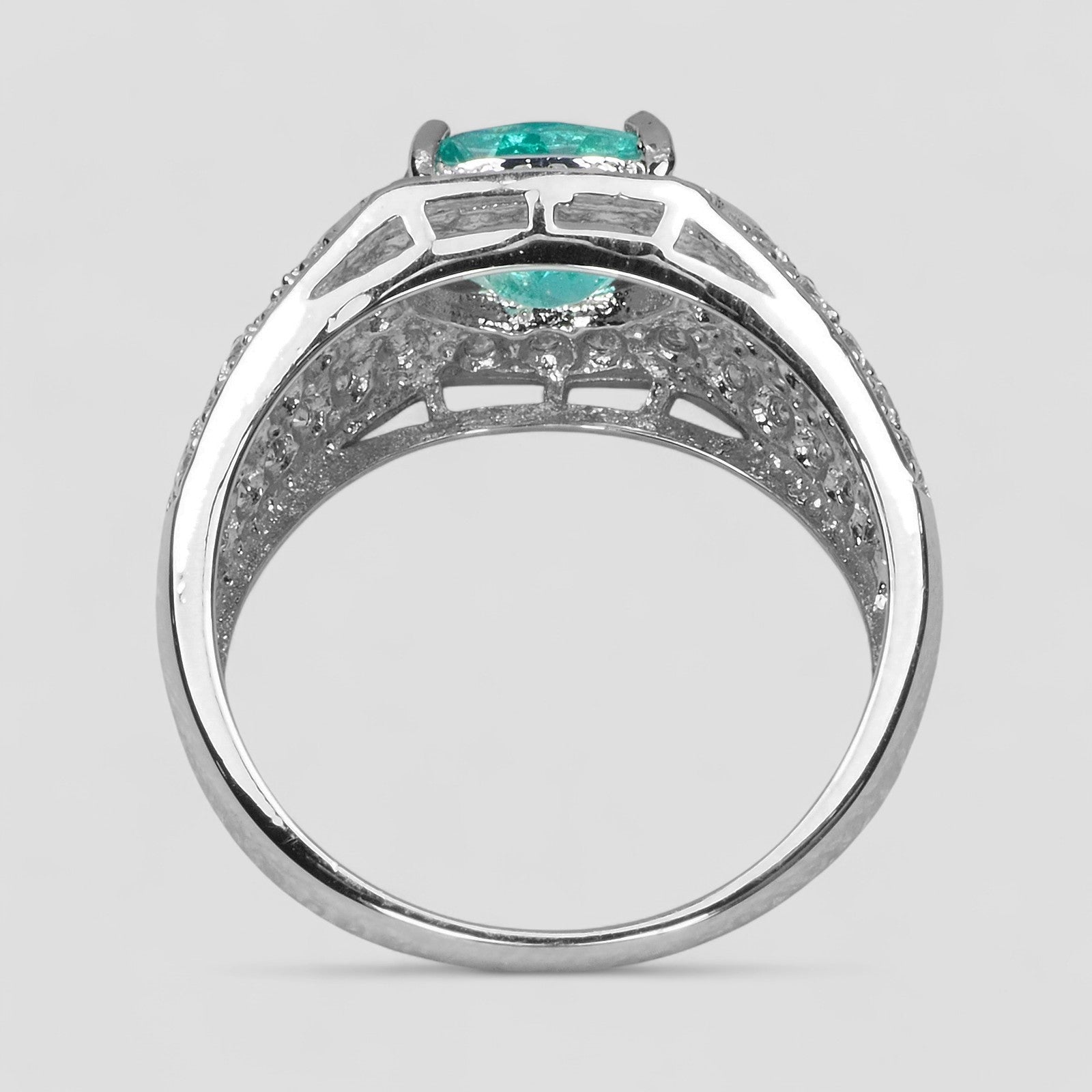 Blue Apatite 925 Sterling Silver Ring