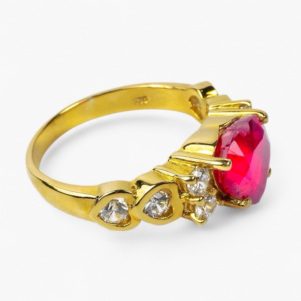 Red Ruby 925 Sterling Silver Ring