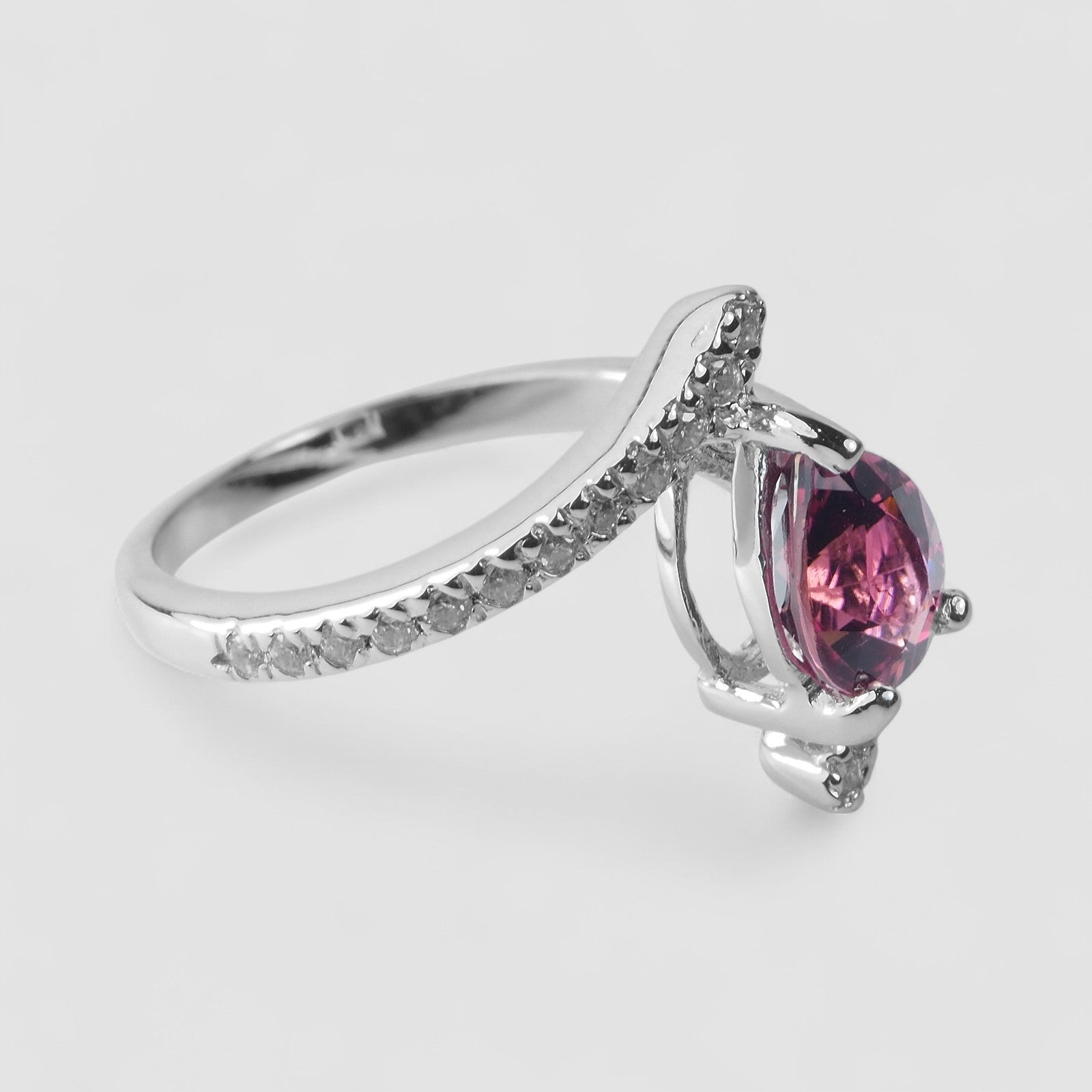 Pink Tourmaline 925 Sterling Silver Ring