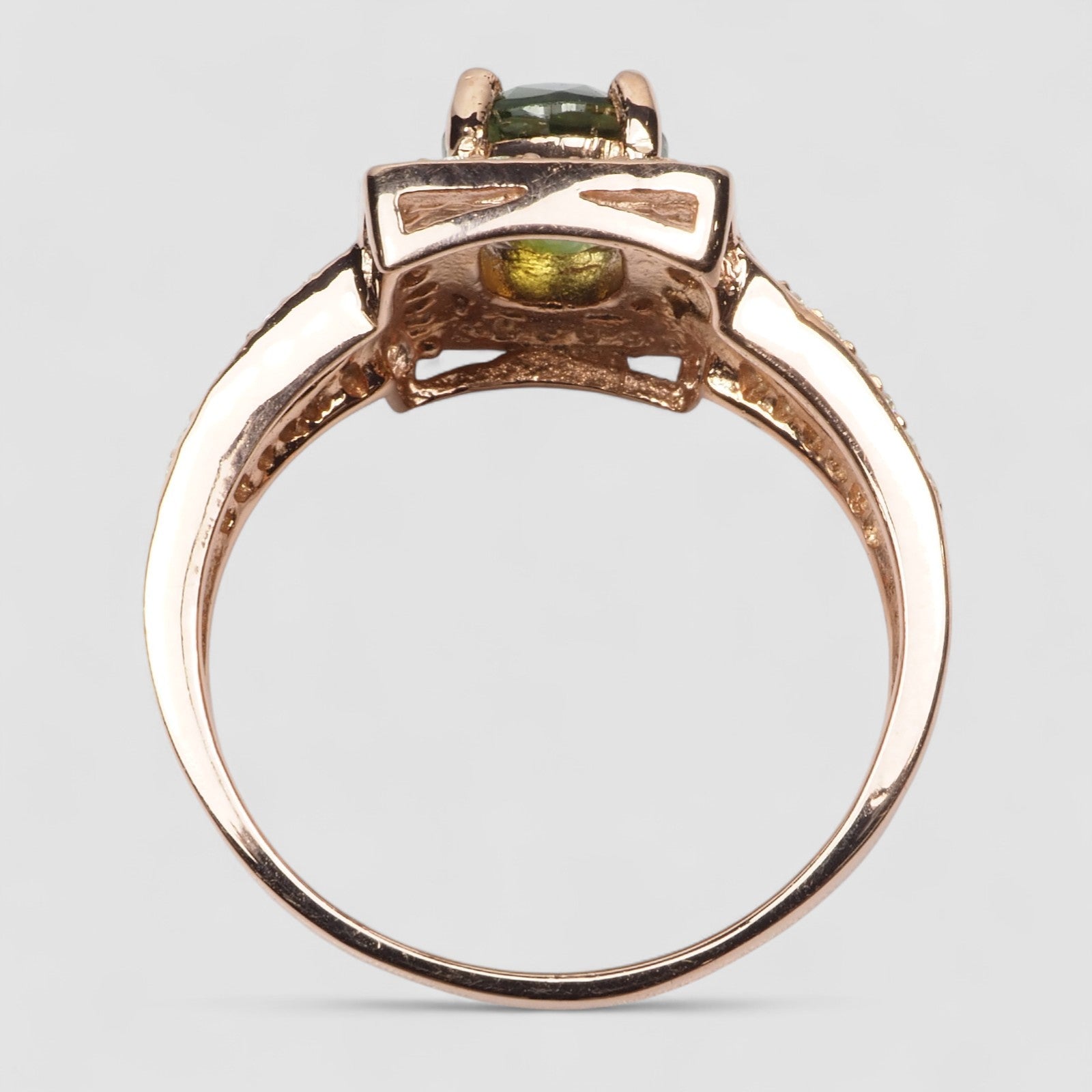 Green Tourmaline 925 Sterling Silver Ring